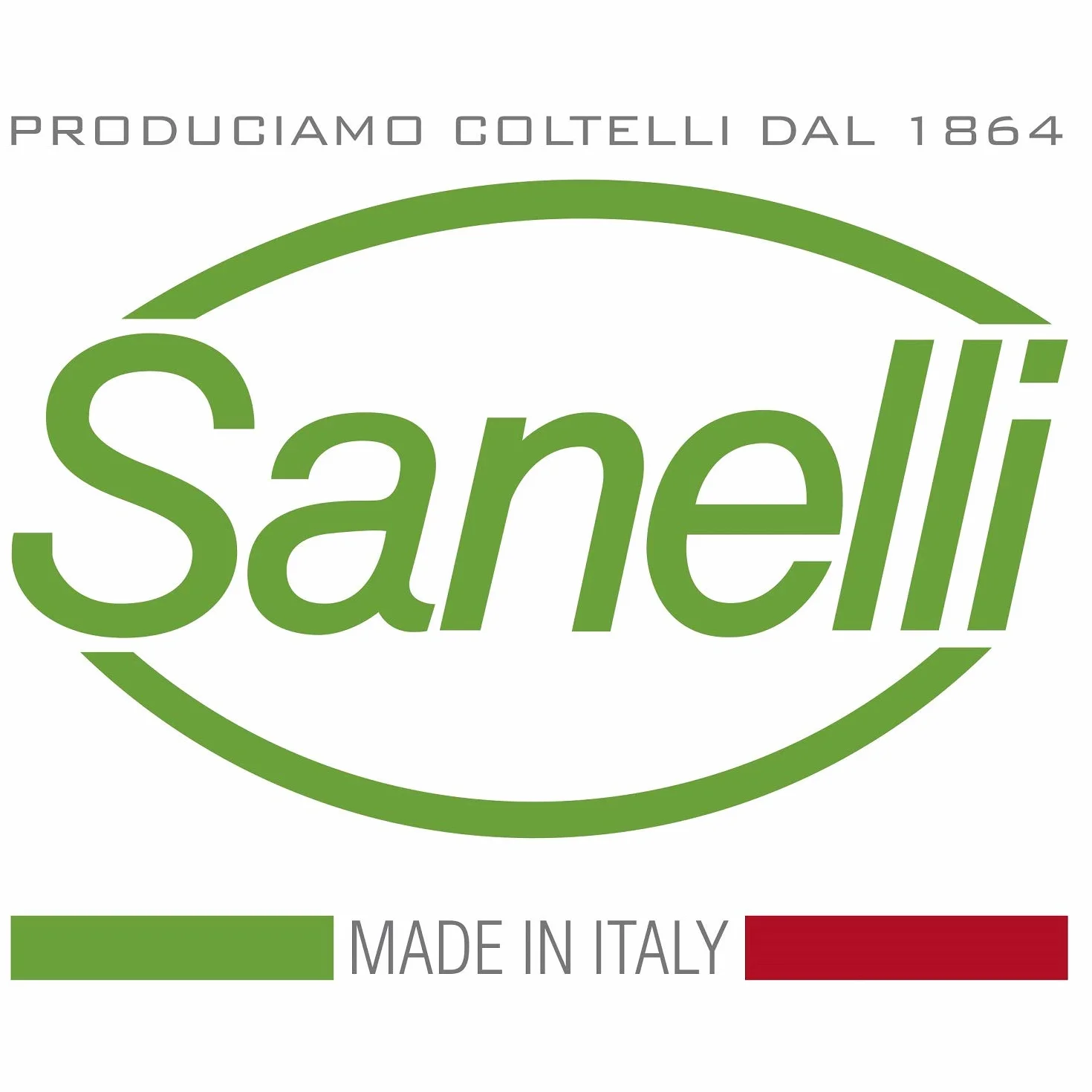 Sanelli Premana Professional Coltello Arrosto 36 cm, Zielony/Czerwony