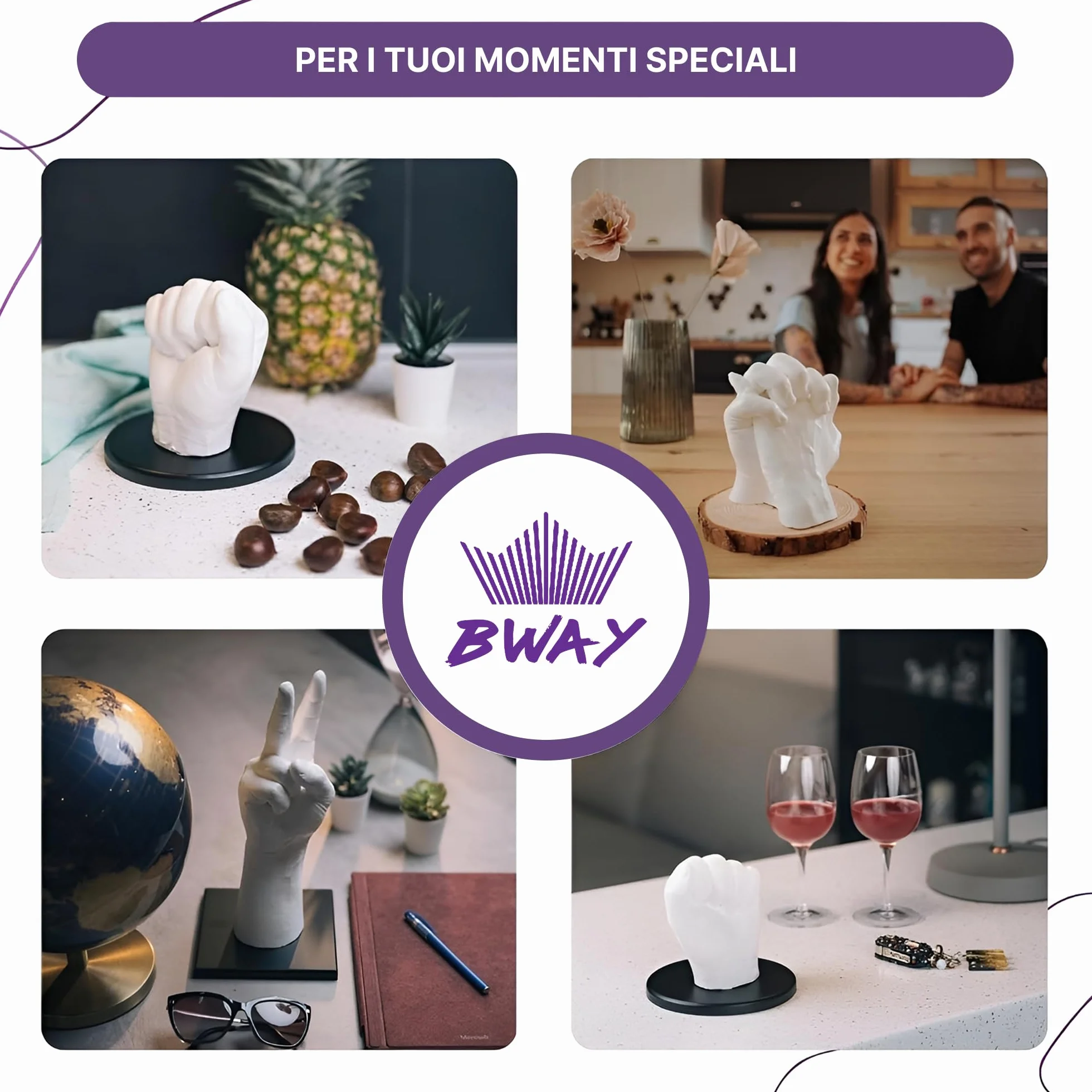 BWAY Gesso per Stampi in Polvere di Ceramica Bianca 5 kg