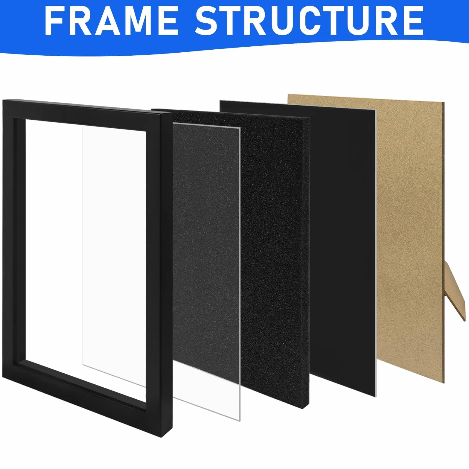 Vetrina per spille 21x30 cm scatola ombreggiante porta spille supporto da collezione cornice scrivania parete
