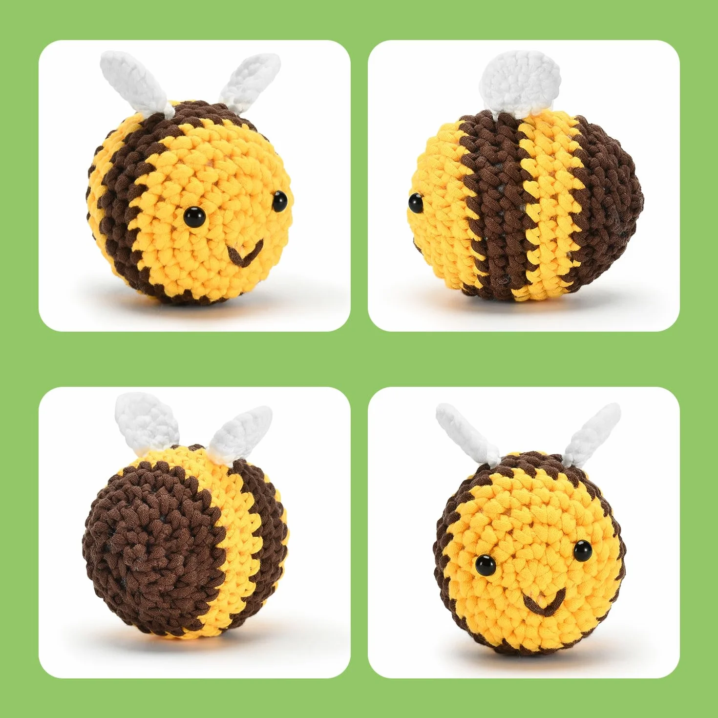 Kit Uncinetto Principianti Amigurumi con Video Tutorial Set Crochet Animale Carino