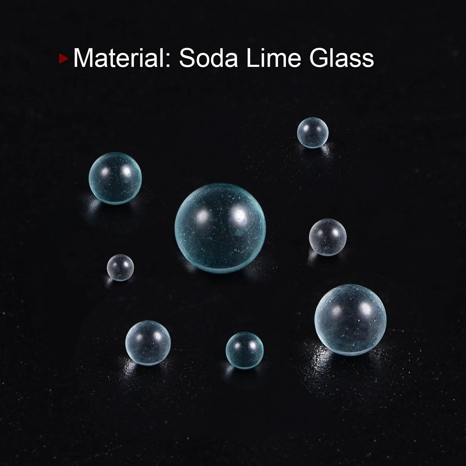 QUARKZMAN 800pz Vetro Sfera Bollente Pietre 5mm Soda Lime Vetro Perle per Bottiglia Scuotere Mischiare, Trasparente