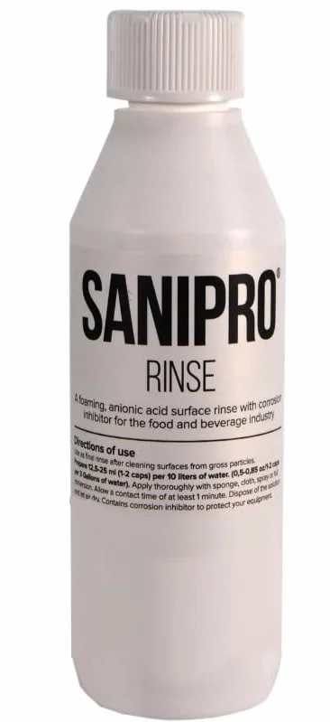SaniPro Rinse 250 ml – Sterilizzatore per birra e pulizia bottiglie