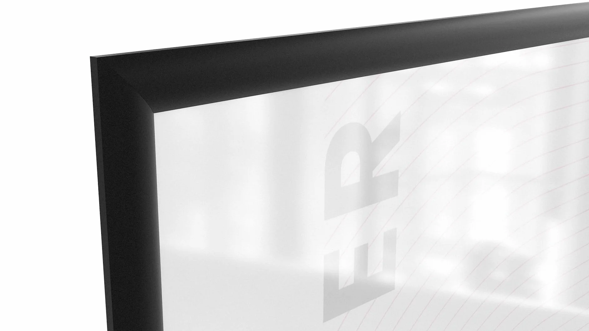 ALLboards Cornice a scatto A1 nera con profilo a scatto