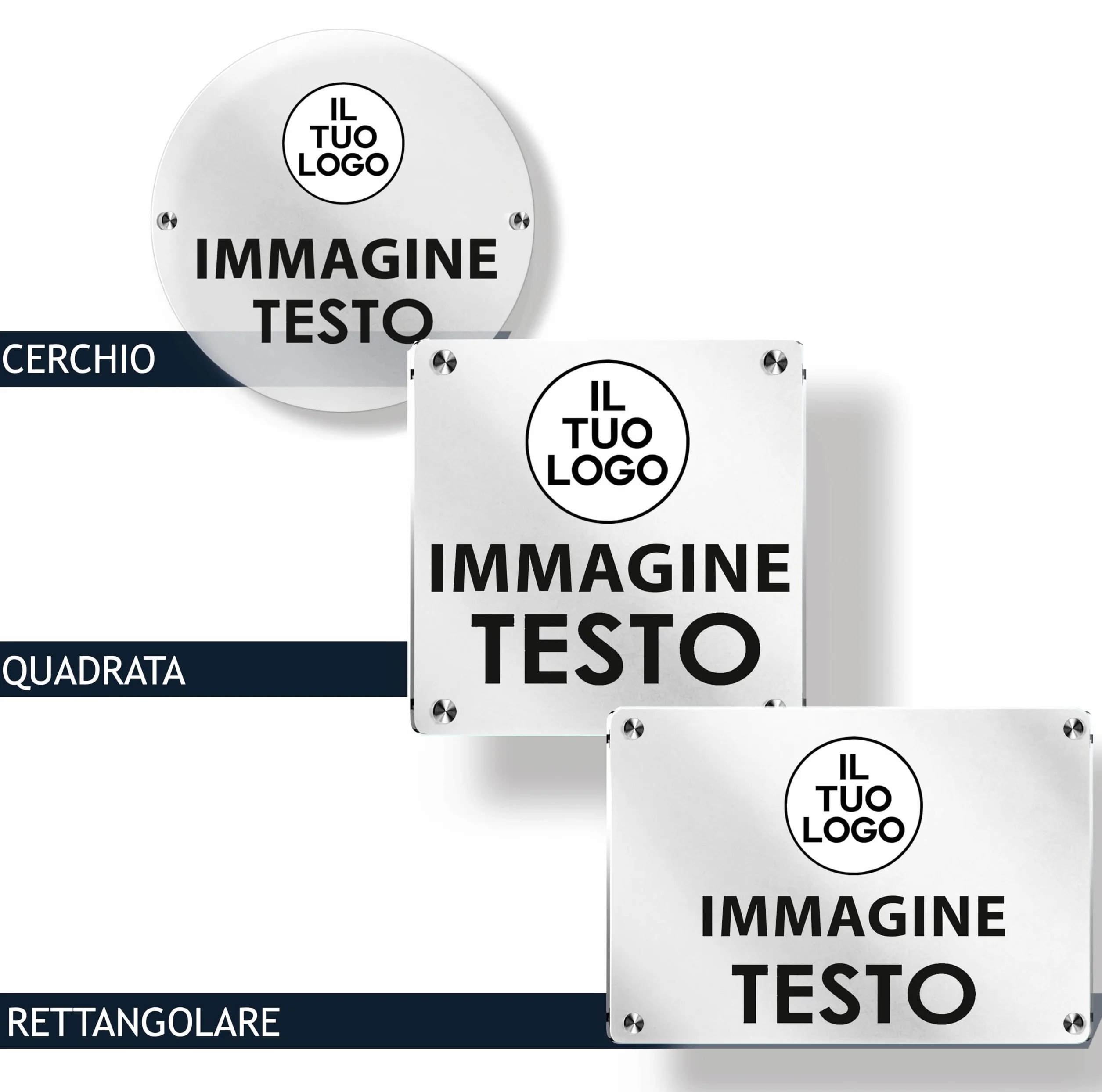 Mr Pubblicità - Targa Personalizzata Plexiglass Personalizzata, Stampata con Logo Testo o Immagine, Insegna, Cartello, Targhetta (30x20 cm)