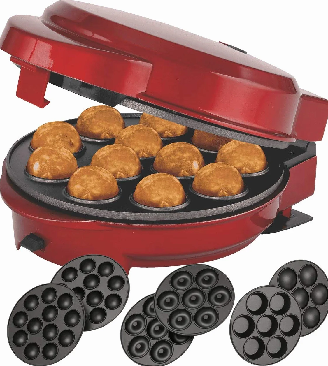 Melissa 3 in 1 Donut Muffin Popcake Maker Rosso Metallizzato