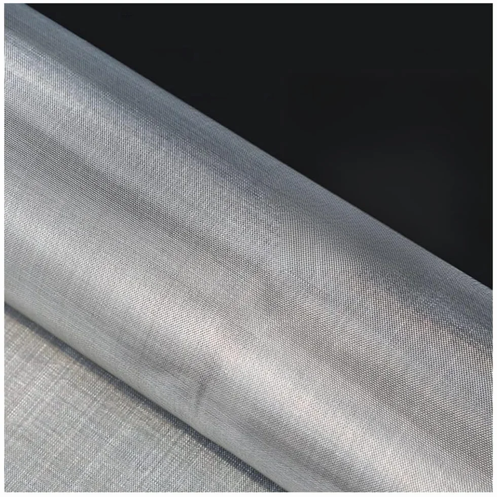 Rete in Acciaio Inossidabile 304-40 Maglie - Foro 0,5 Mm - Rete Metallica per Schermatura della Finestra - Non Arrugginisce Mai - Resistente al Calore (Argentato, 1x1m)