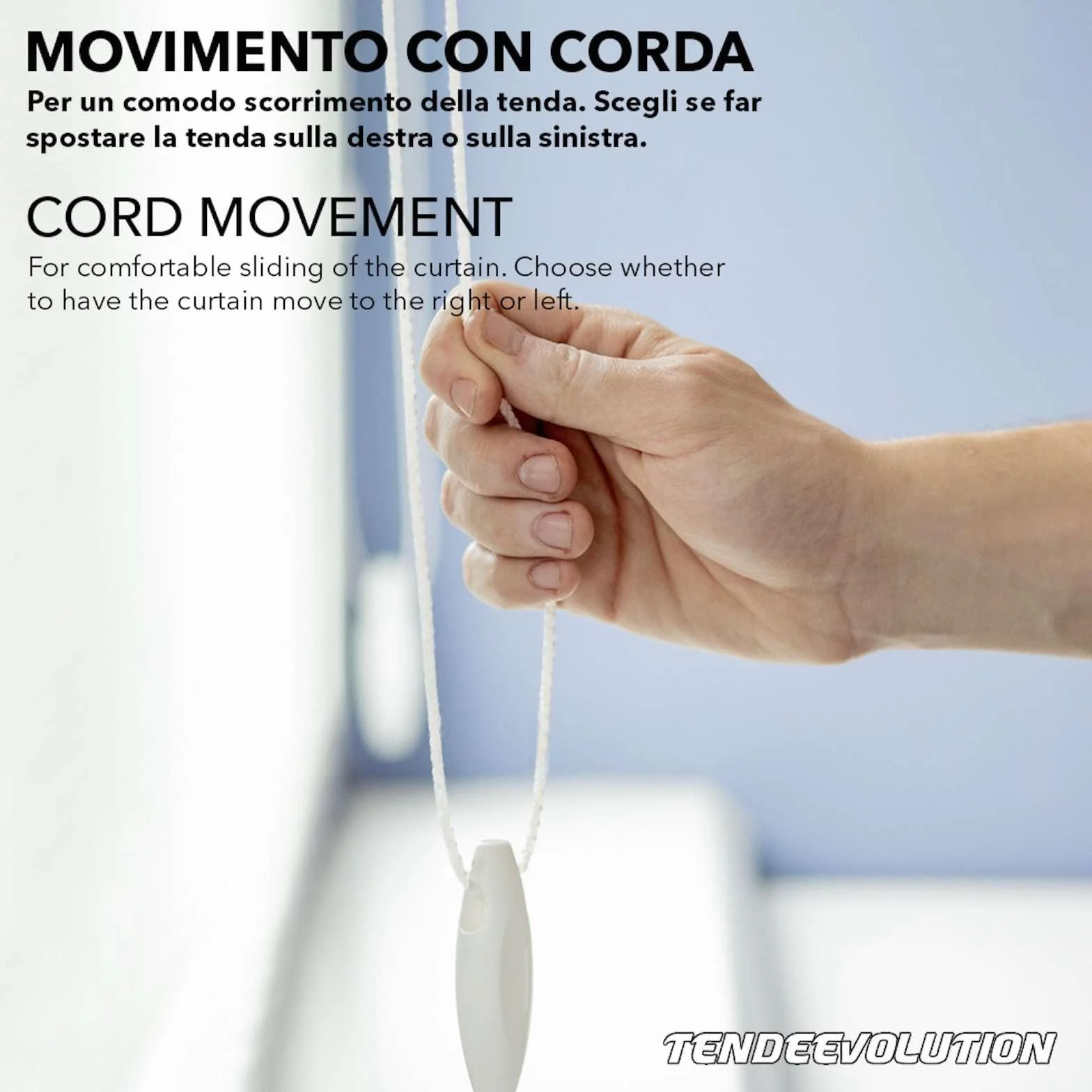 Binario Tenda Soffitto Lineare in Alluminio Bianco 150 CM