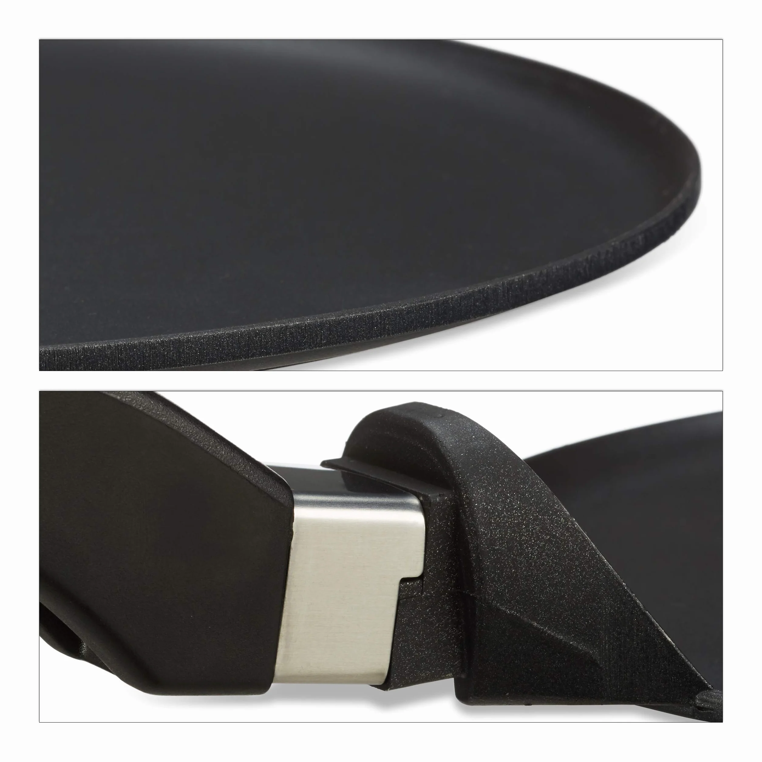 Relaxdays Crepiera in alluminio pressofuso 25 cm, padella antiaderente per crêpes