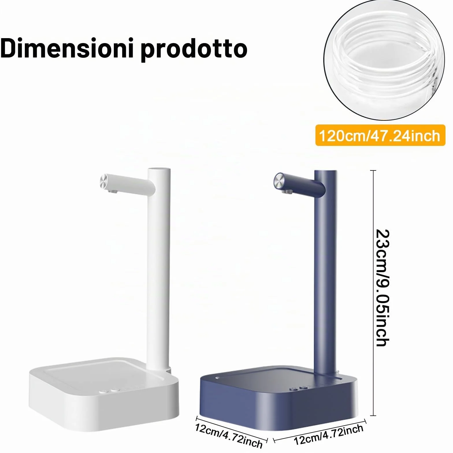 Dispenser di Acqua Intelligente, Pompa per Bottiglia d'Acqua USB, Ricarica Automatica 7 Livelli