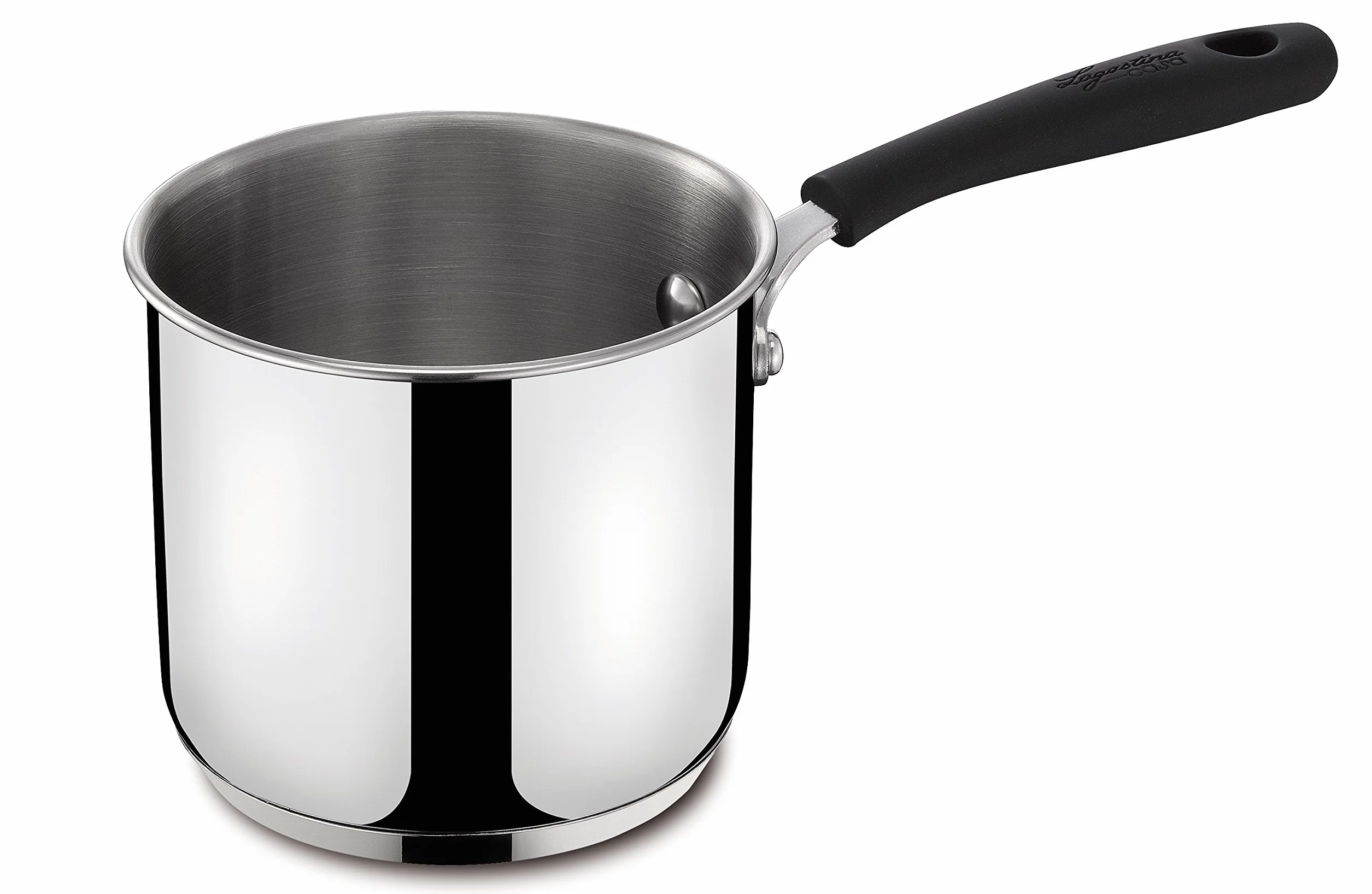 Lagostina Gioiosa Bollilatte, Pentolino Latte Induzione in Acciaio Inox , Scaldalatte Diametro 12 cm, 1.2 Litri, Lucidato