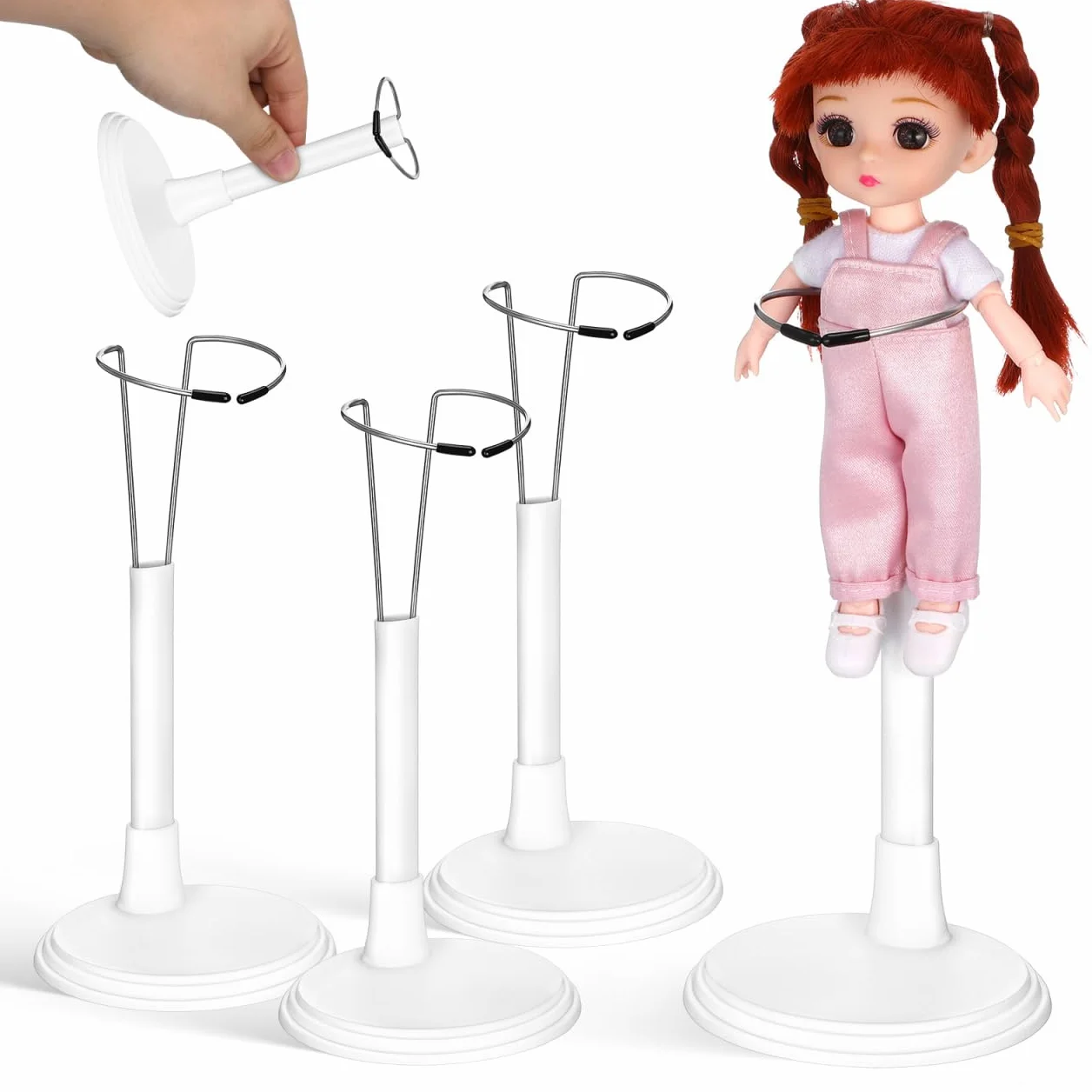 Garneck Set di 4 supporti regolabili per bambole grandi