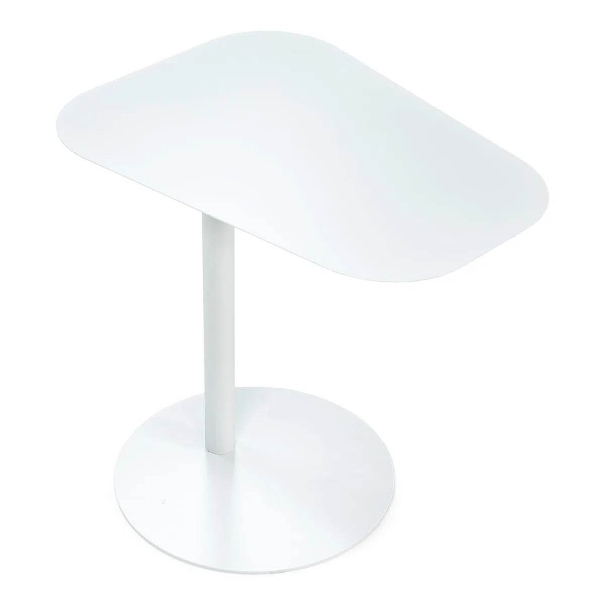 Spinder Design Noora - Tavolino laterale, colore: bianco, bianco scandinavo, altezza 50 cm