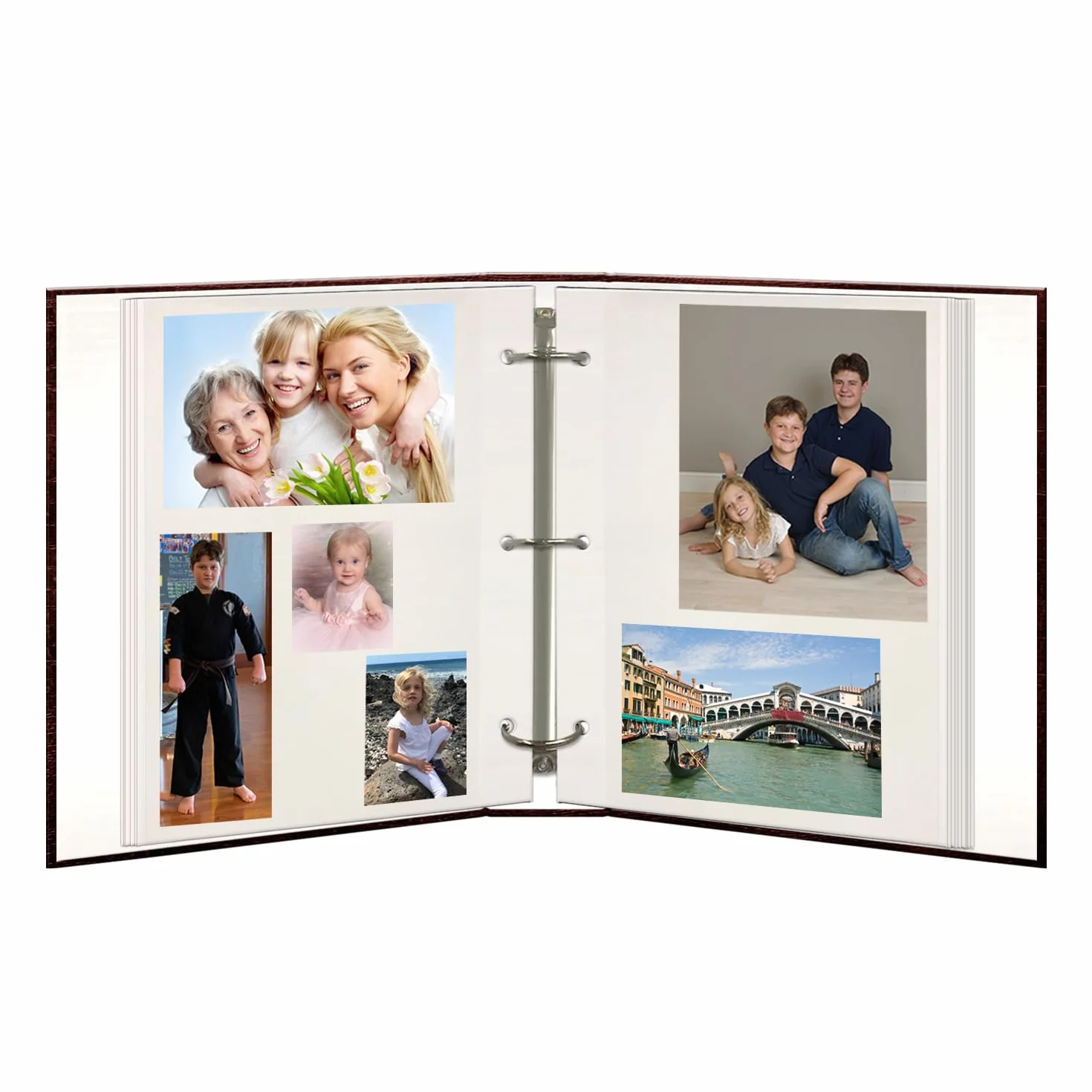 Pioneer Photo Albums Album Fotografico Magnetico Autoadesivo a 3 Anelli, 100 Pagine (50 Fogli), Marrone