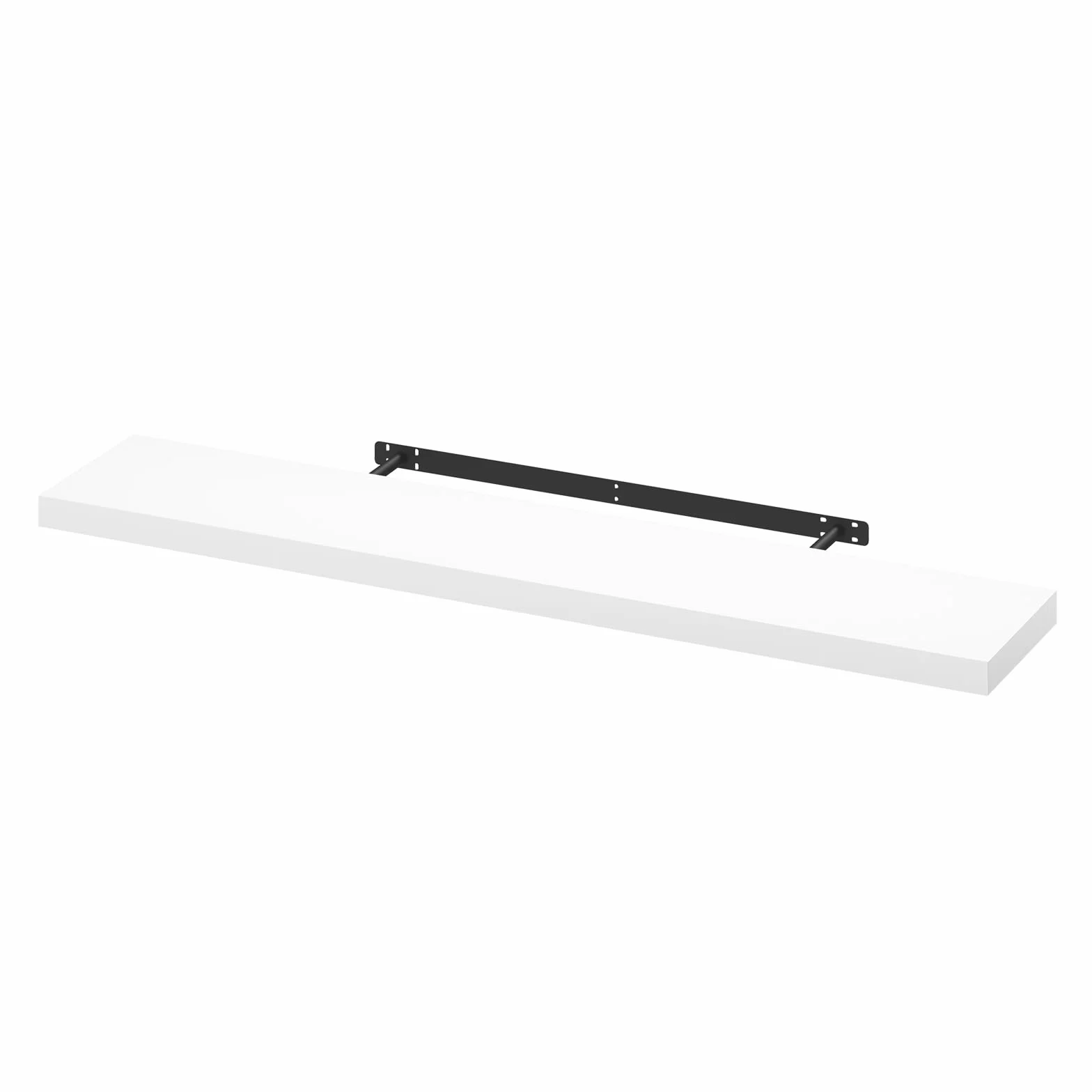 WOLTU Półka Ścienna Prostokątna Biblioteczka Biała 120cm RG9315ws
