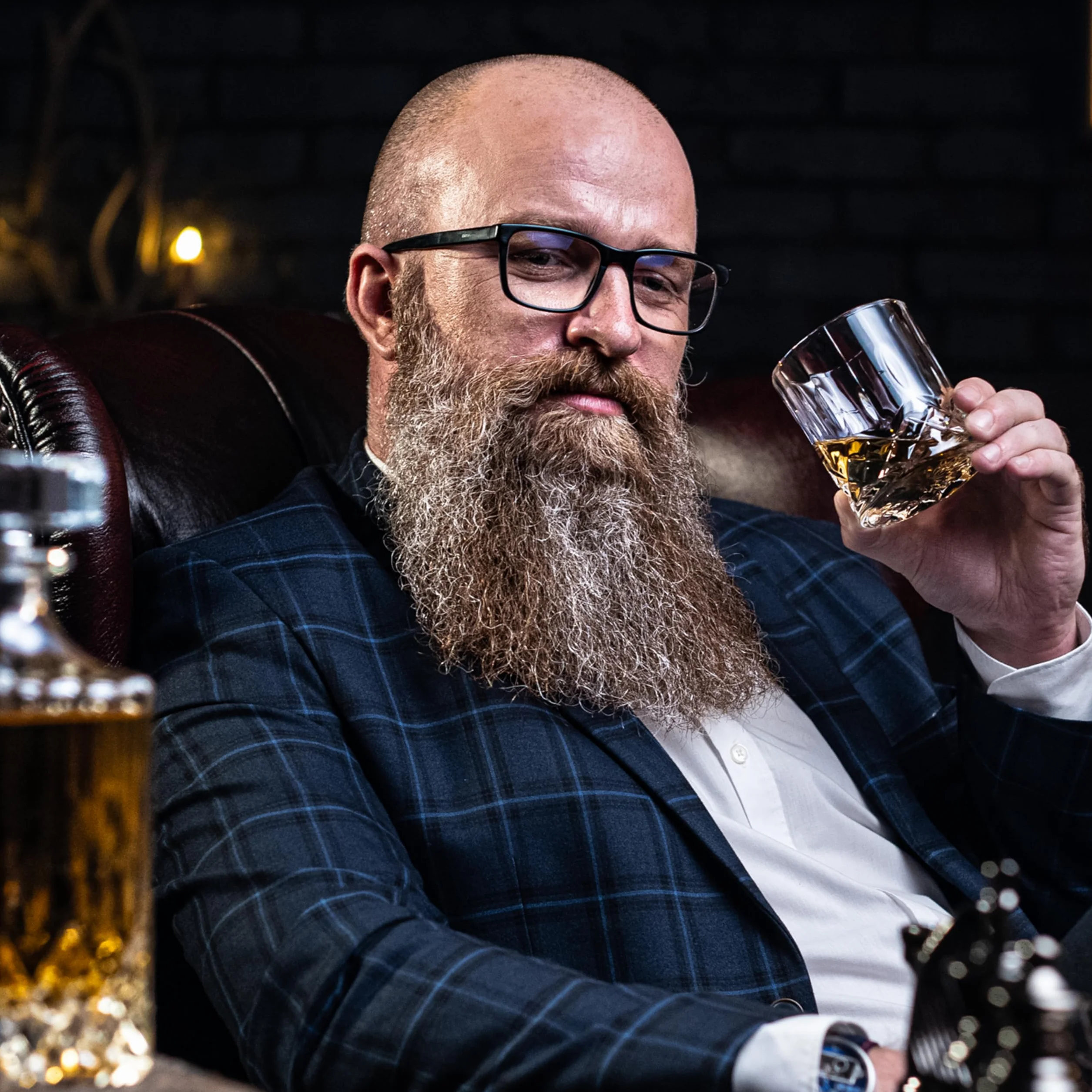 Set di bicchieri da whisky – 4 bicchieri rum, 8 pietre per whisky – regalo per uomo