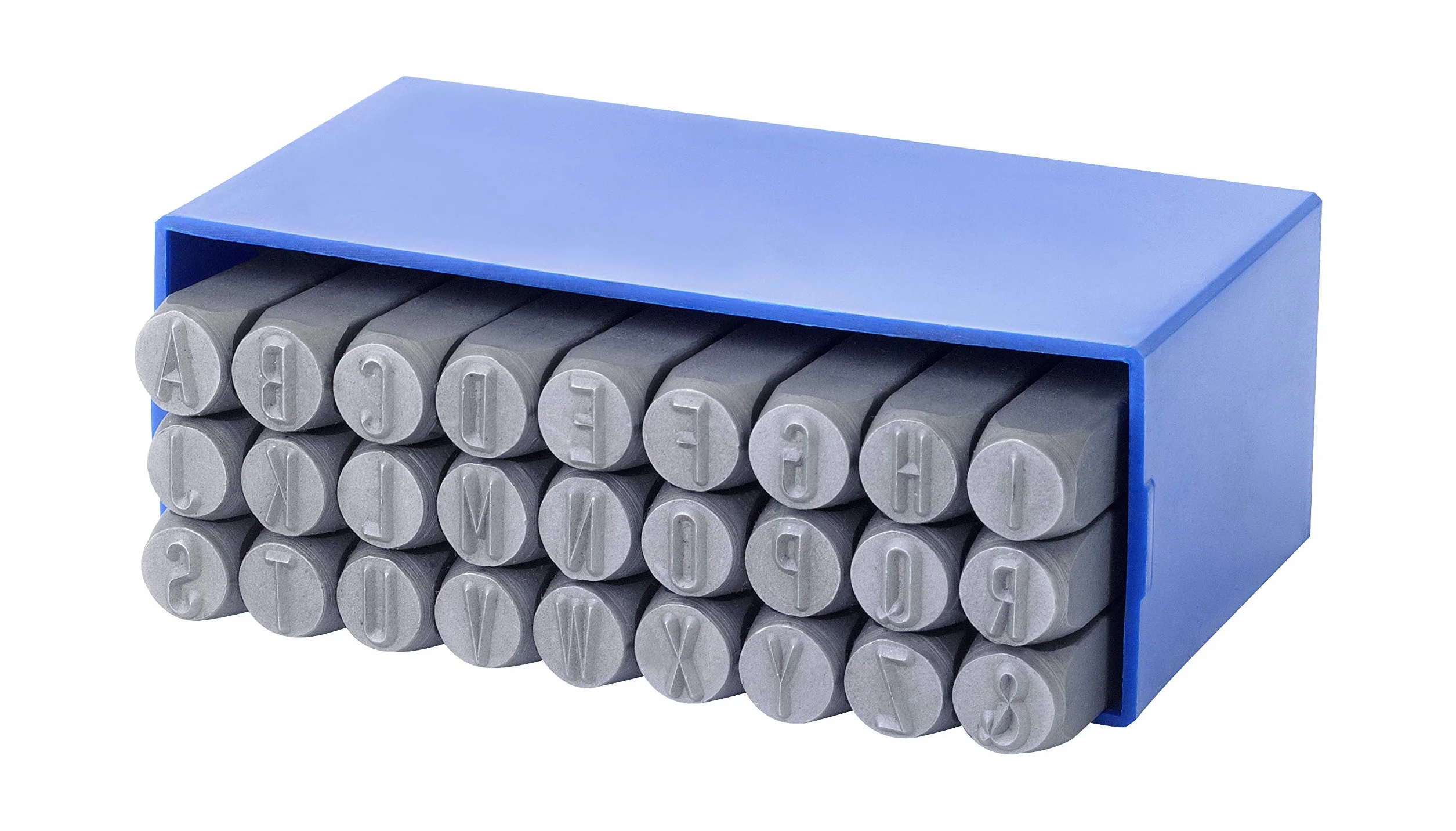 Gravurem 1706000 Numeri e lettere battere 0-9 e az, combinazione di altezza carattere 6 mm