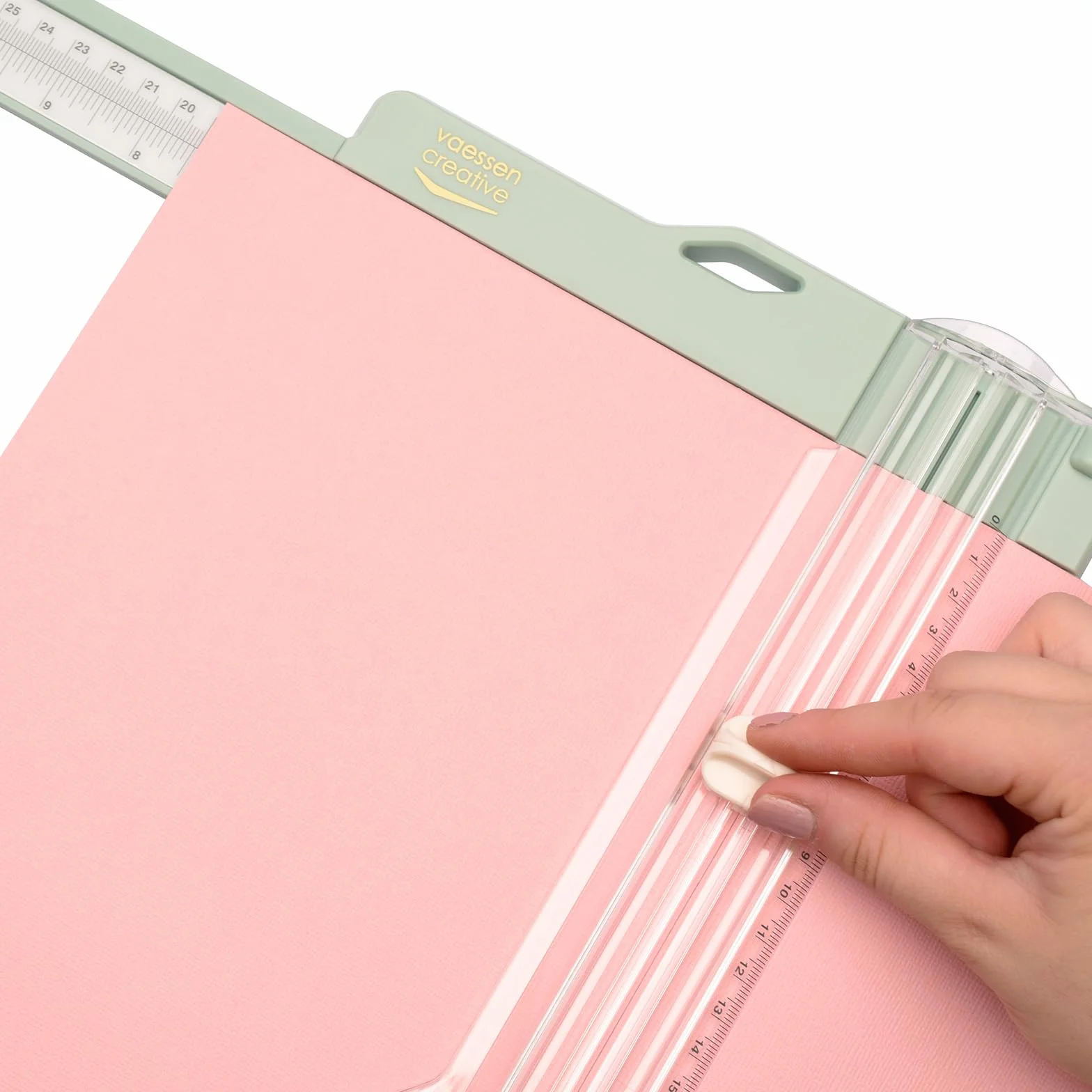 Vaessen Creative Set Creativo Taglierina per Carta 15,2 x 30,5 cm - Incluso Perforatore per Angoli 3 in 1-4-7-10 mm - Ideale per Biglietti, Fai da Te, Scrapbooking e Scatole Regalo - Design Sicuro
