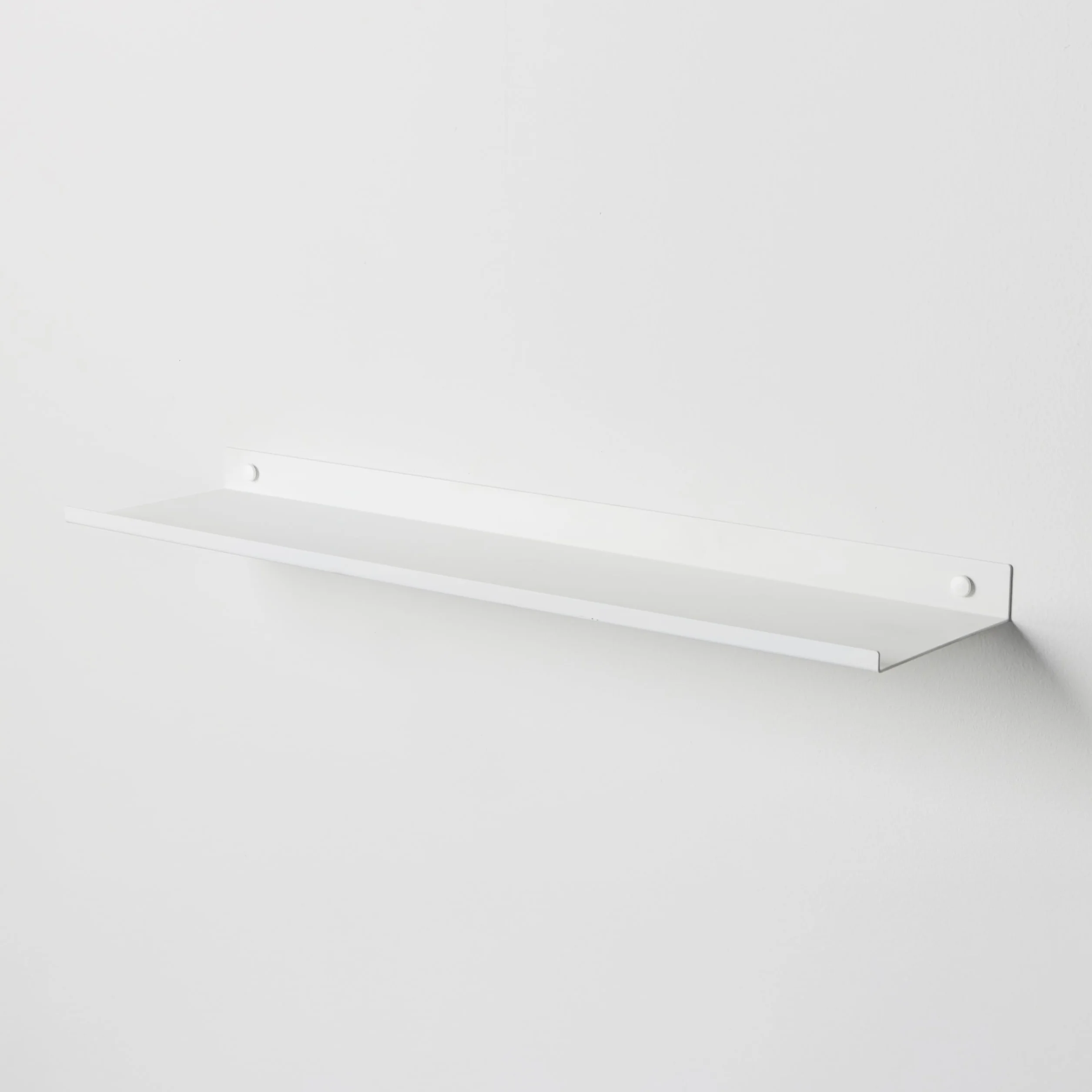 Mensola da Bagno in Metallo Verniciato 60x3x14 cm Bianco Design Moderno