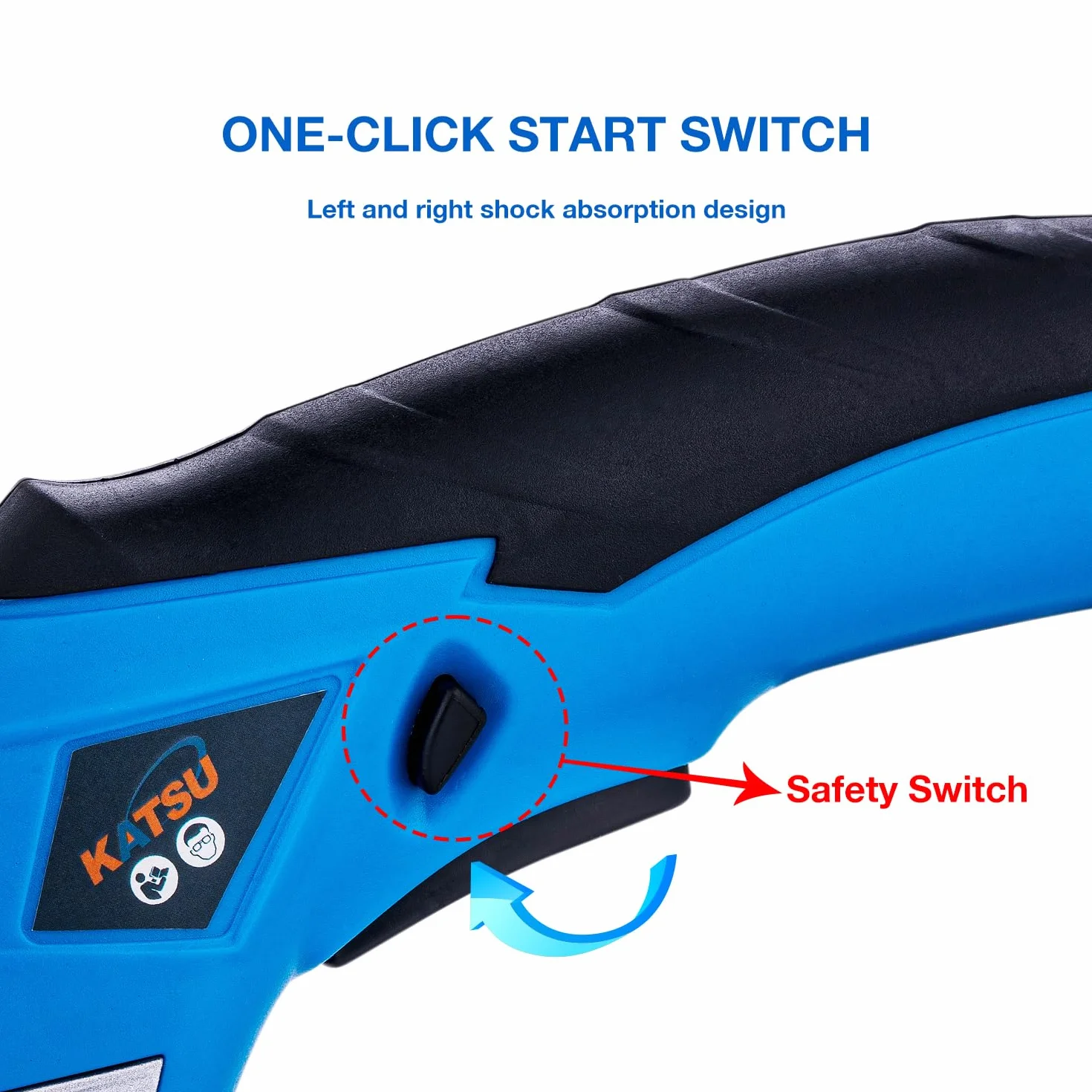 KATSU Tools Forbici Elettriche Cutter per Tessuti 3,6V Ricaricabile con 2 Teste da Taglio in Acciaio