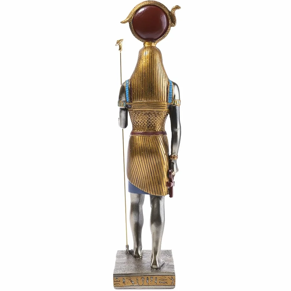 Statua di Ra 31 cm Dio Egizio Statuetta Decorativa Antico Egitto Figurina Egizia Testa di Falco