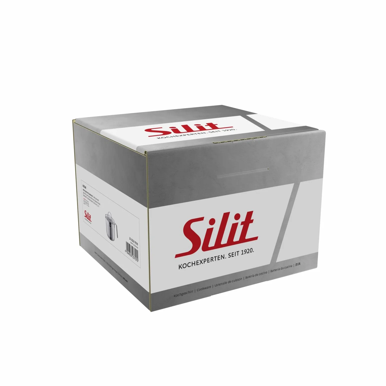 Silit pentolino per Latte Ø 14 cm ca. Coperchio in Vetro e Acciaio Inox Lucido, Adatto per induzione, Lavabile in lavastoviglie