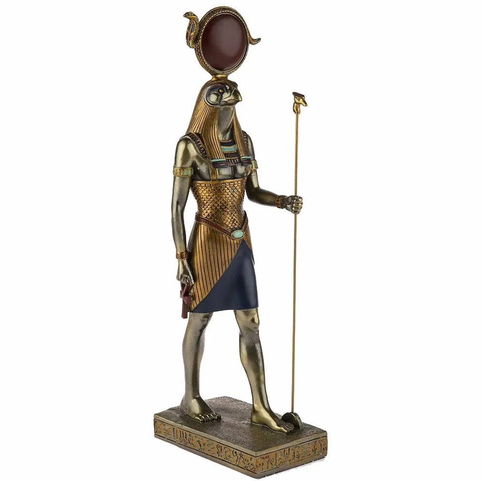 Statua di Ra 31 cm Dio Egizio Statuetta Decorativa Antico Egitto Figurina Egizia Testa di Falco