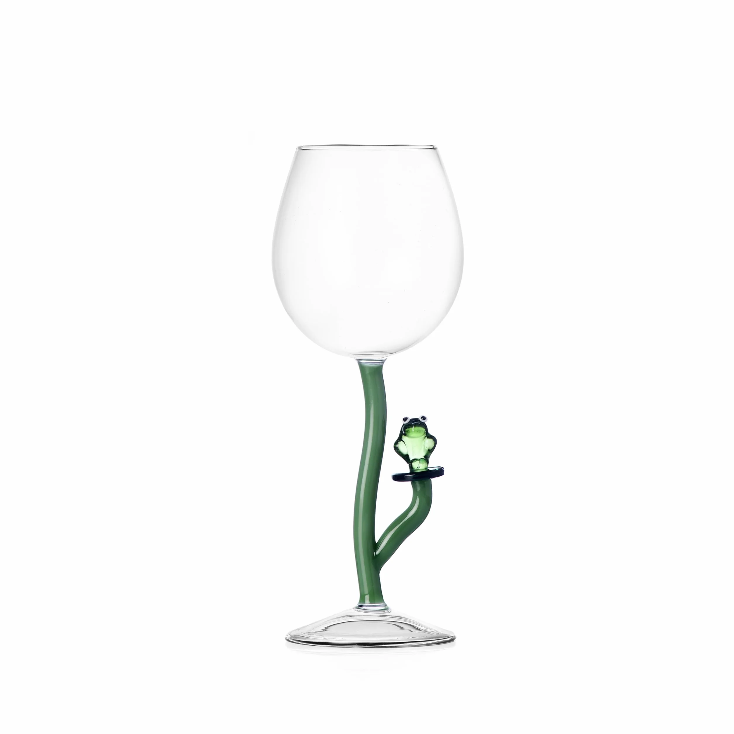 Ichendorf Milano Calice Rana, Collezione Animal Farm, 35 cl, Vetro Borosilicato, Fatto a Mano