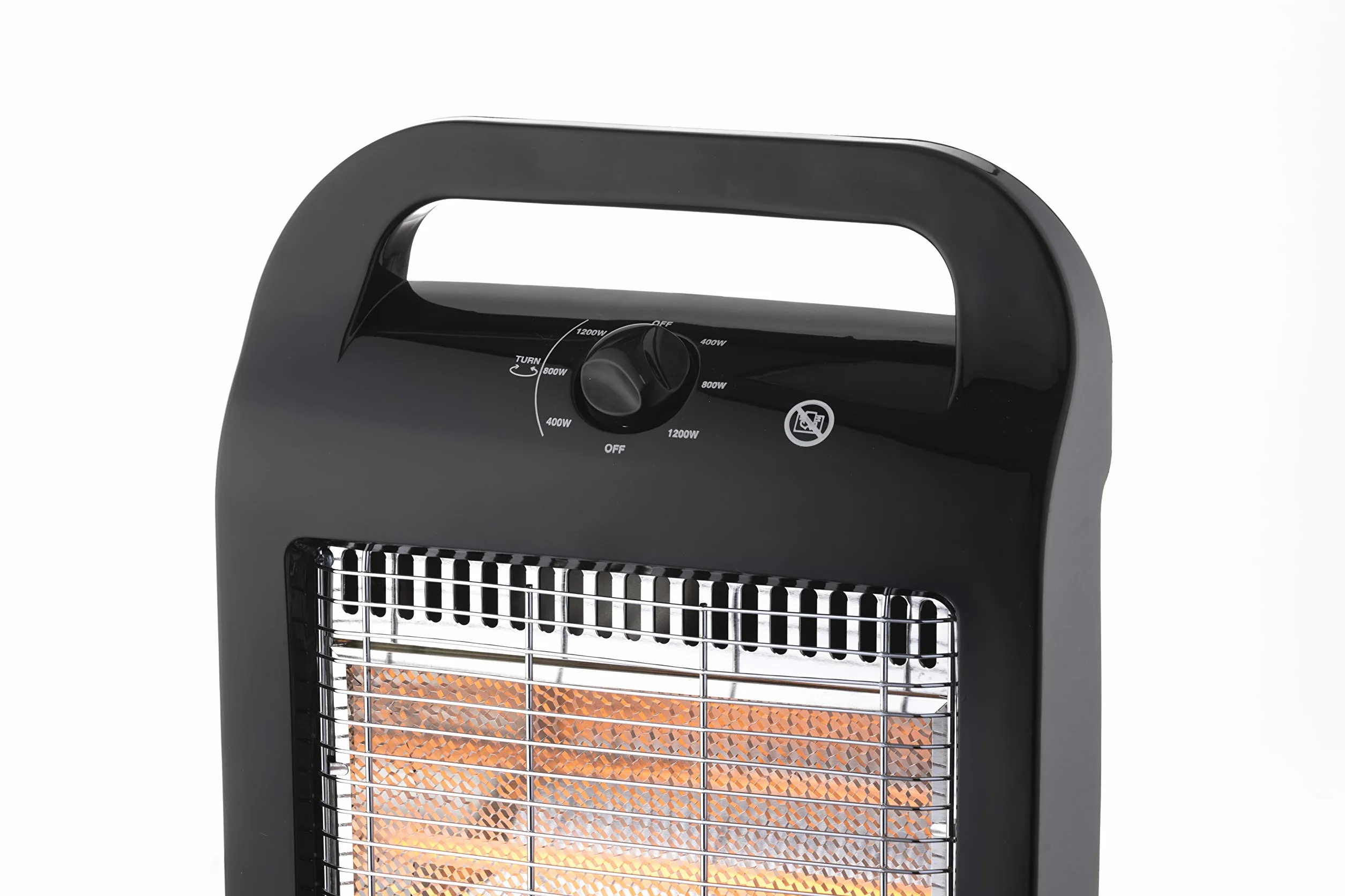 Olimpia Splendid 99545 Solaria Evo Stufa Alogena 1200 W Con Base Oscillante Nero