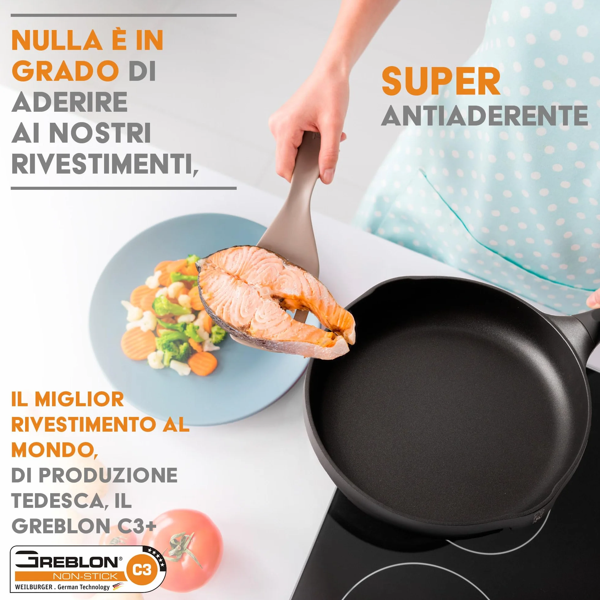 Stone&Stone Pentolino 16cm da latte/brodo a induzione totale alluminio acciaio professionale estremamente antiaderente sviluppata con tecnologia tedesca piccola pentola casseruola