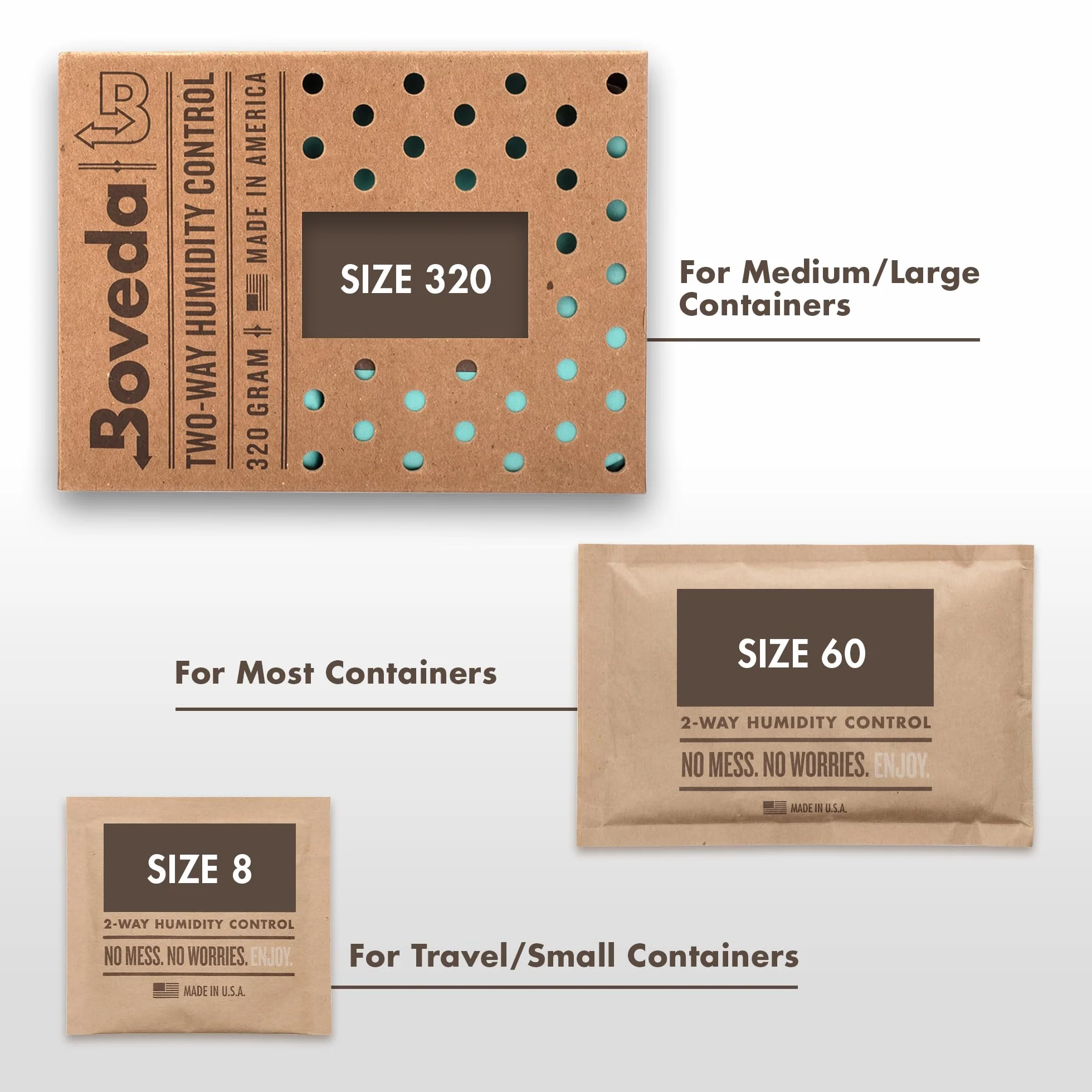 Boveda regolatore di umidità a 2 vie UR 69% per sigari humidor 4 pezzi