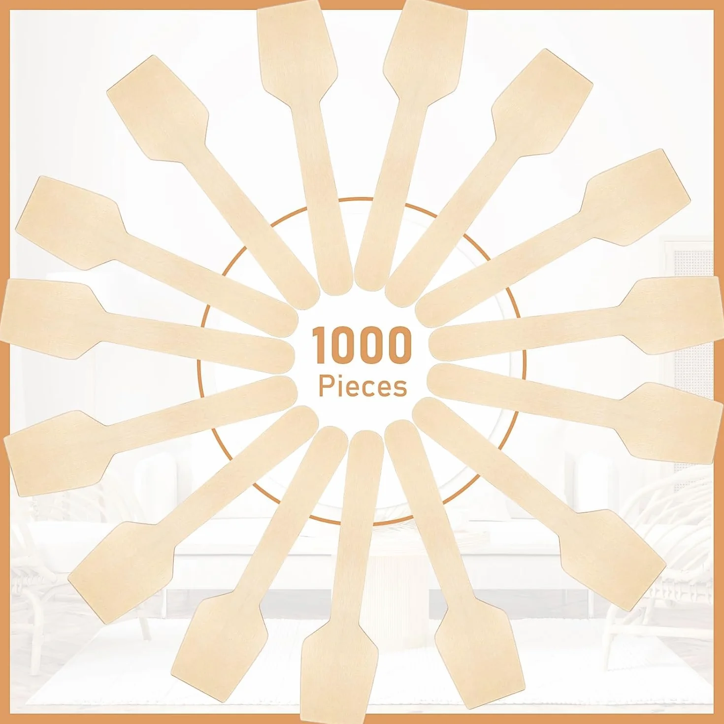 Mini cucchiai in legno da 9,5 cm usa e getta per gelato yogurt dessert 1000 pezzi