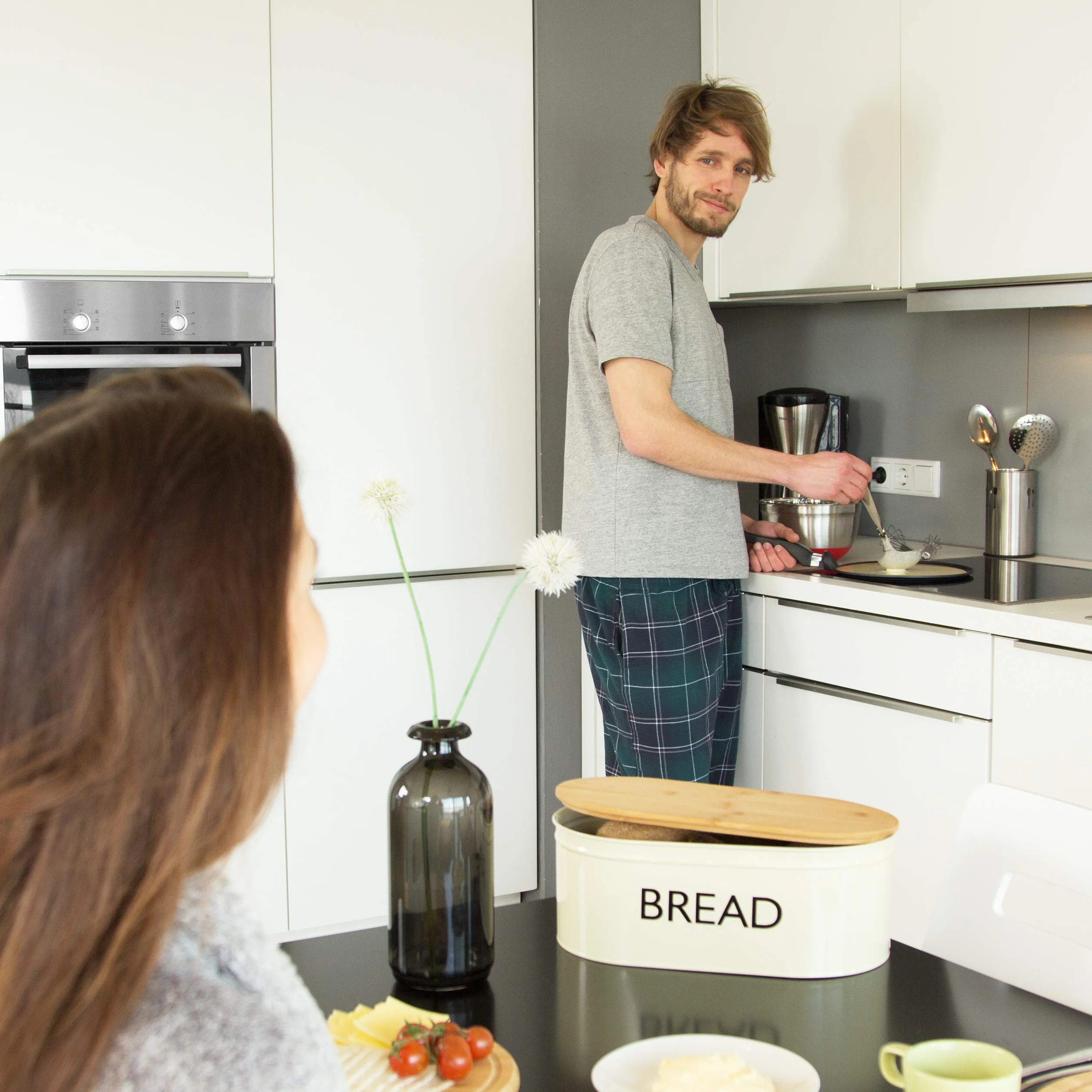 Relaxdays Crepiera in alluminio pressofuso 25 cm, padella antiaderente per crêpes