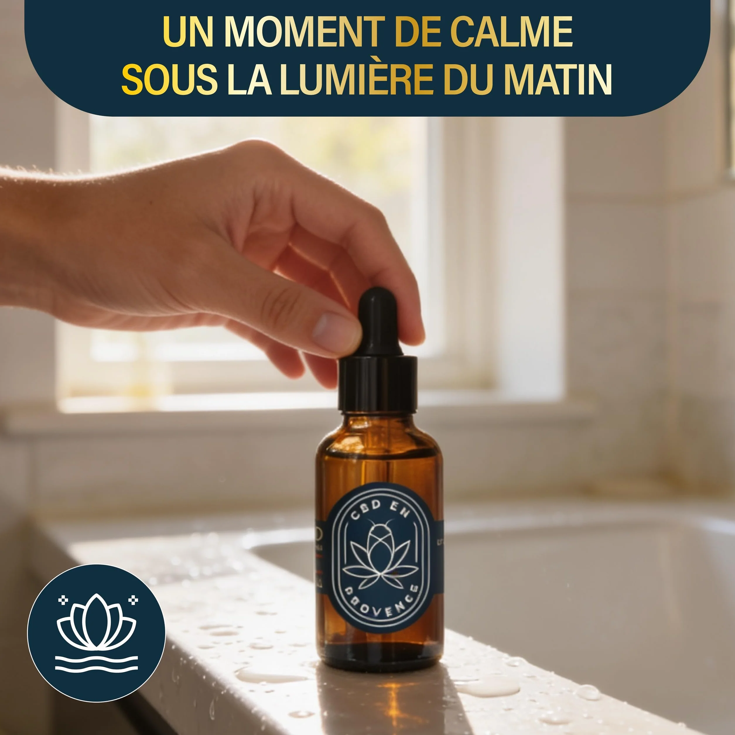 Olio Premium 20% pressato a freddo | Formula naturale | Made in France | Coltivato in Provenza | 10ml (20%) (natura)