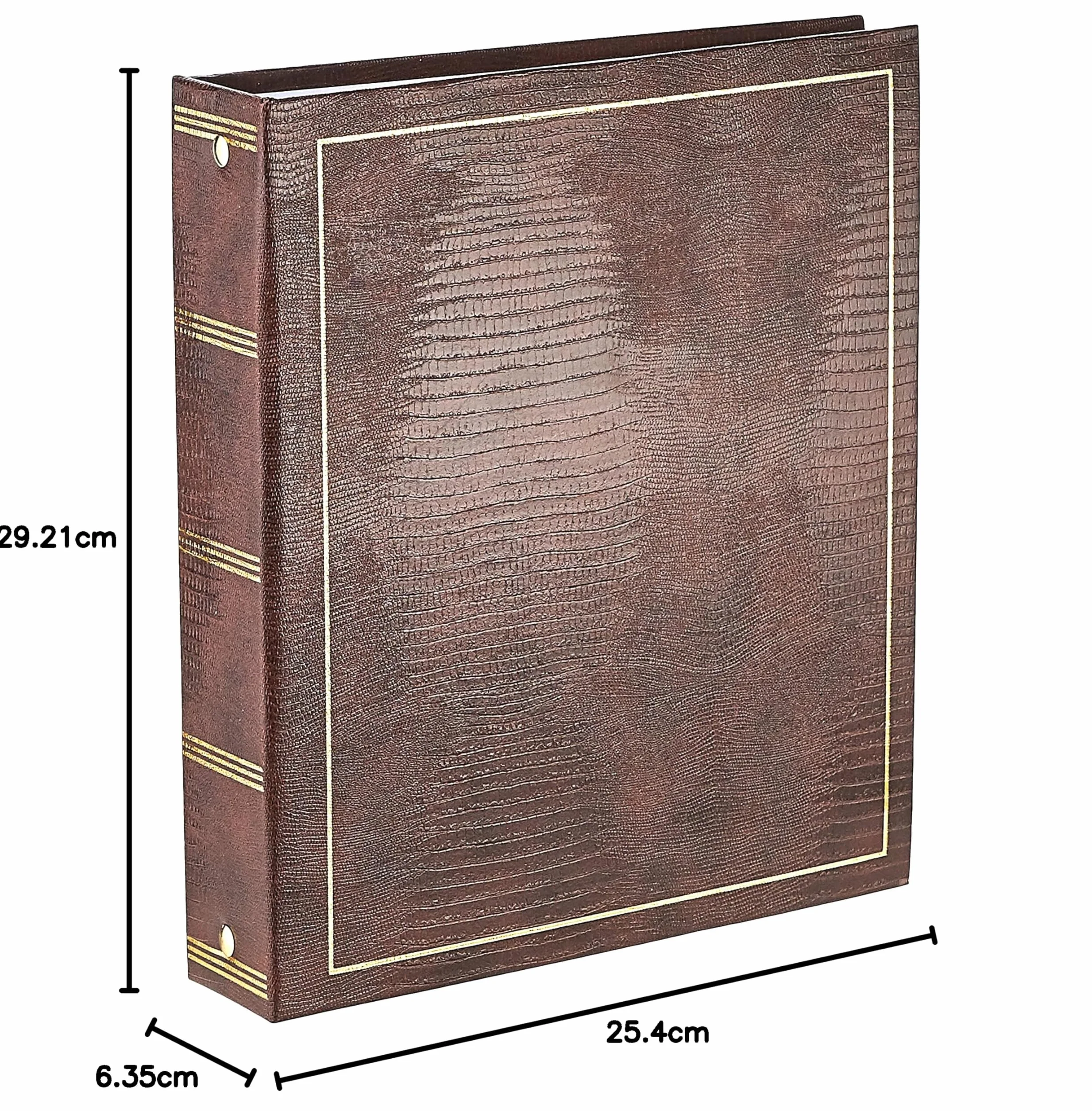 Pioneer Photo Albums Album Fotografico Magnetico Autoadesivo a 3 Anelli, 100 Pagine (50 Fogli), Marrone