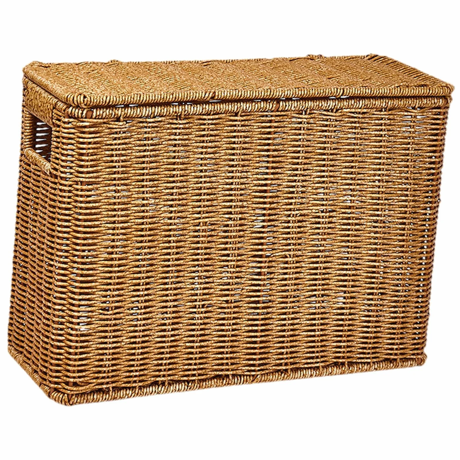 Cestino Portaoggetti Intrecciato in PP Porta Riviste S 38x15x27 cm