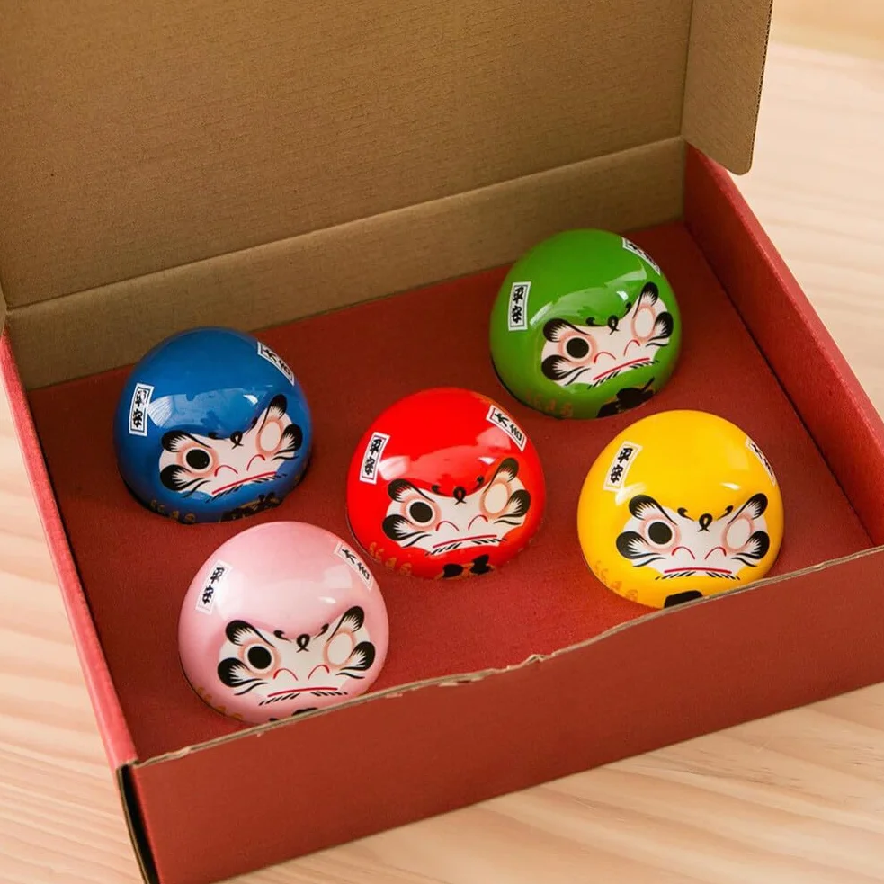 PRETYZOOM Ceramiczna Japońska Daruma Statua Fortuny Figurka Porcelanowa Miniatura