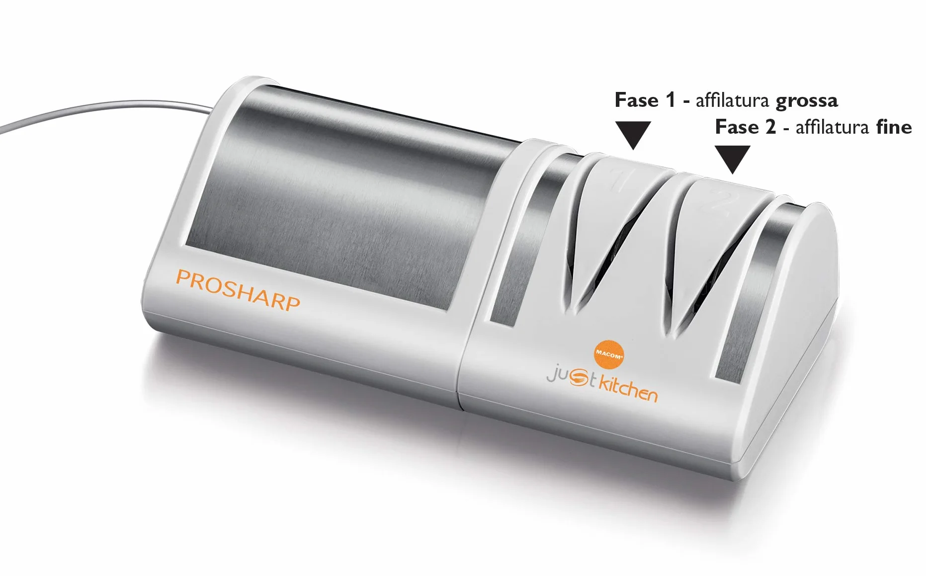 MACOM Just Kitchen 827 Prosharp Profesjonalny Ostrzałka Do Noży Elektryczna 4 Diamentowe Tarcze