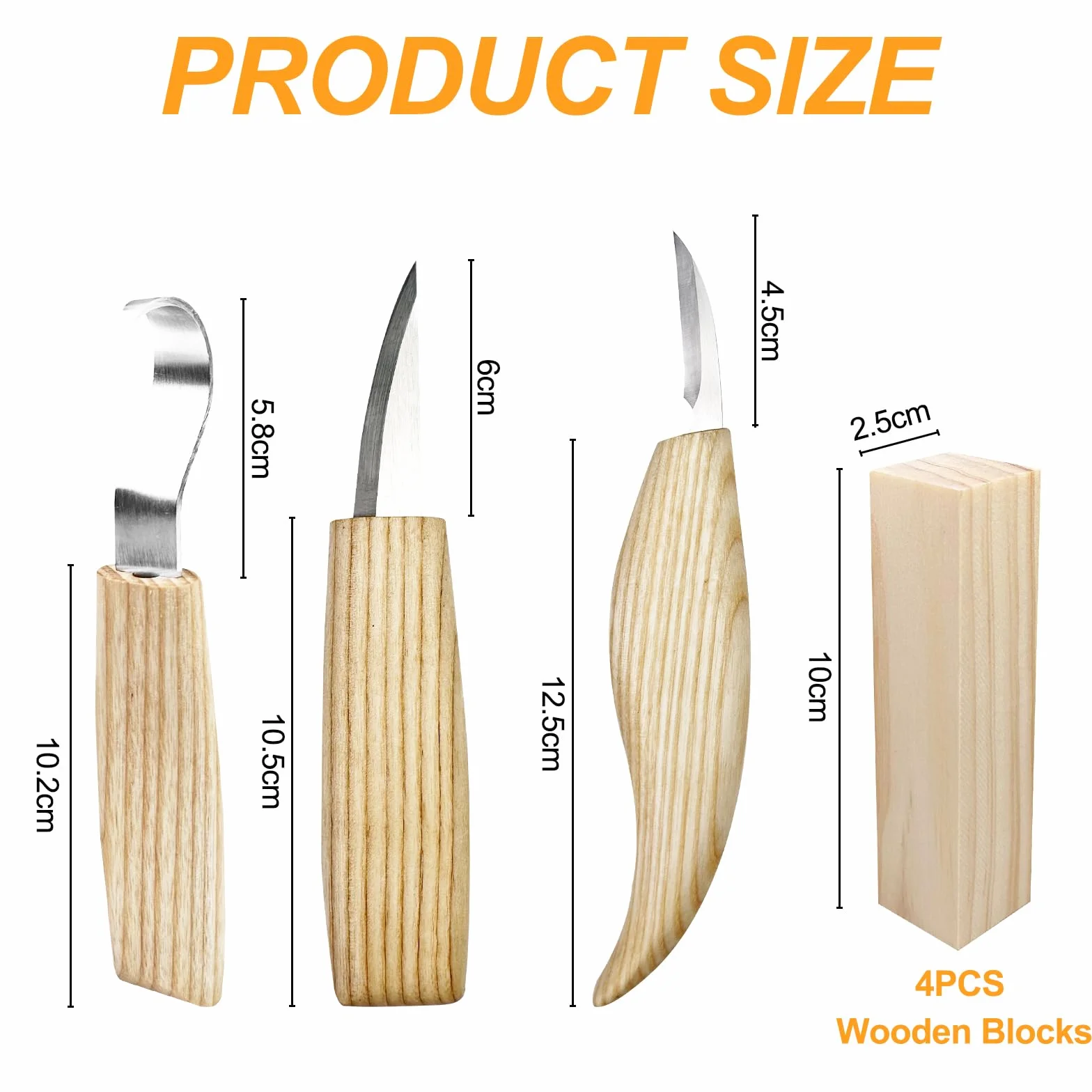 Traxenta Kit Intaglio Legno, Coltello Intaglio Legno Professionale, 25 PCS Set di Utensili da Intaglio in Legno, Strumenti per Intaglio del Legno con 11 Coltelli da Intaglio, per Adulti Bambini