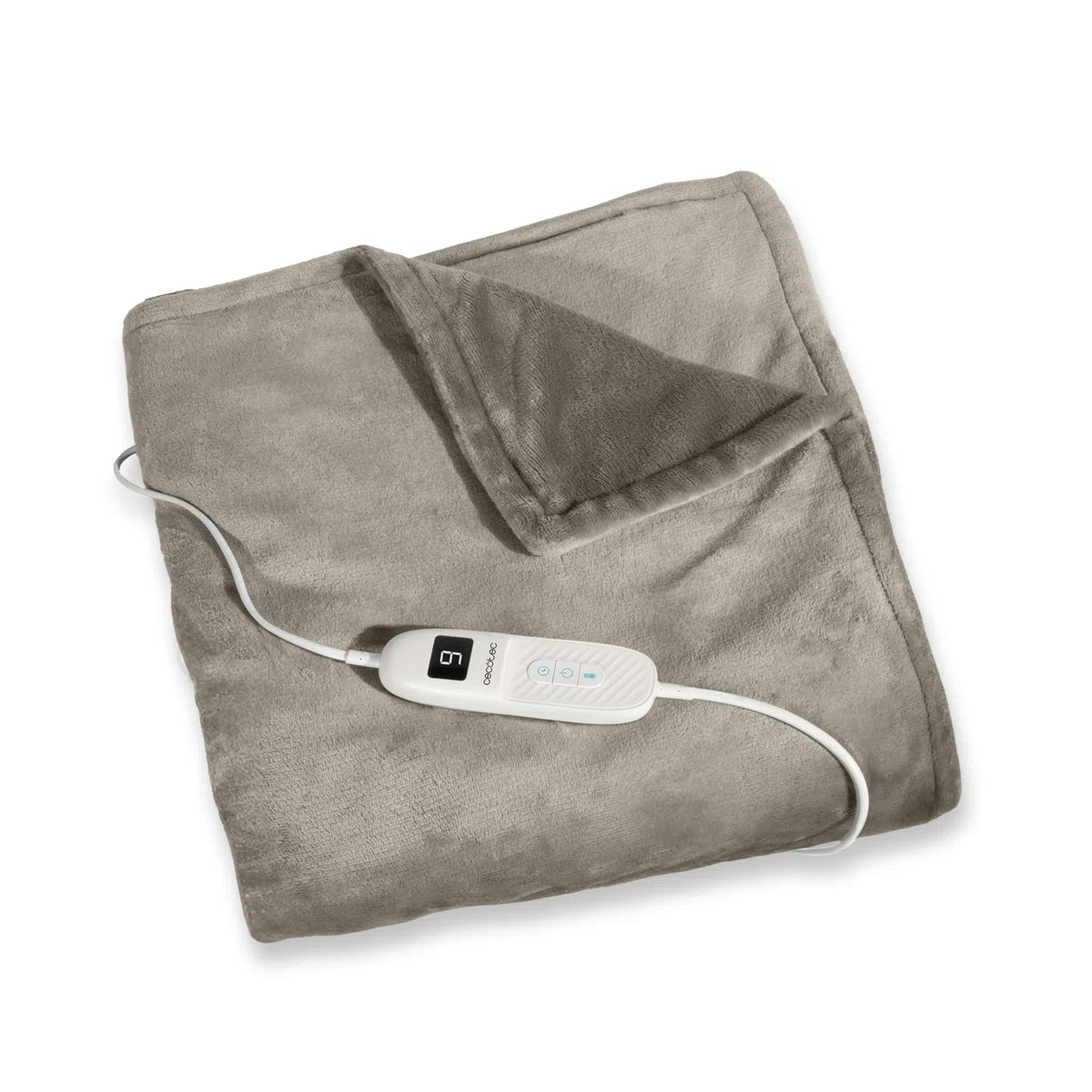 Cecotec Coperta Elettrica Termica HeatConfort ThermalBlanket Frannel(160 x 130). Coperta Termica con Spegnimento Automatico, 9 Livelli di Temperatura Regolabili e flanella morbida. Calore Comodo