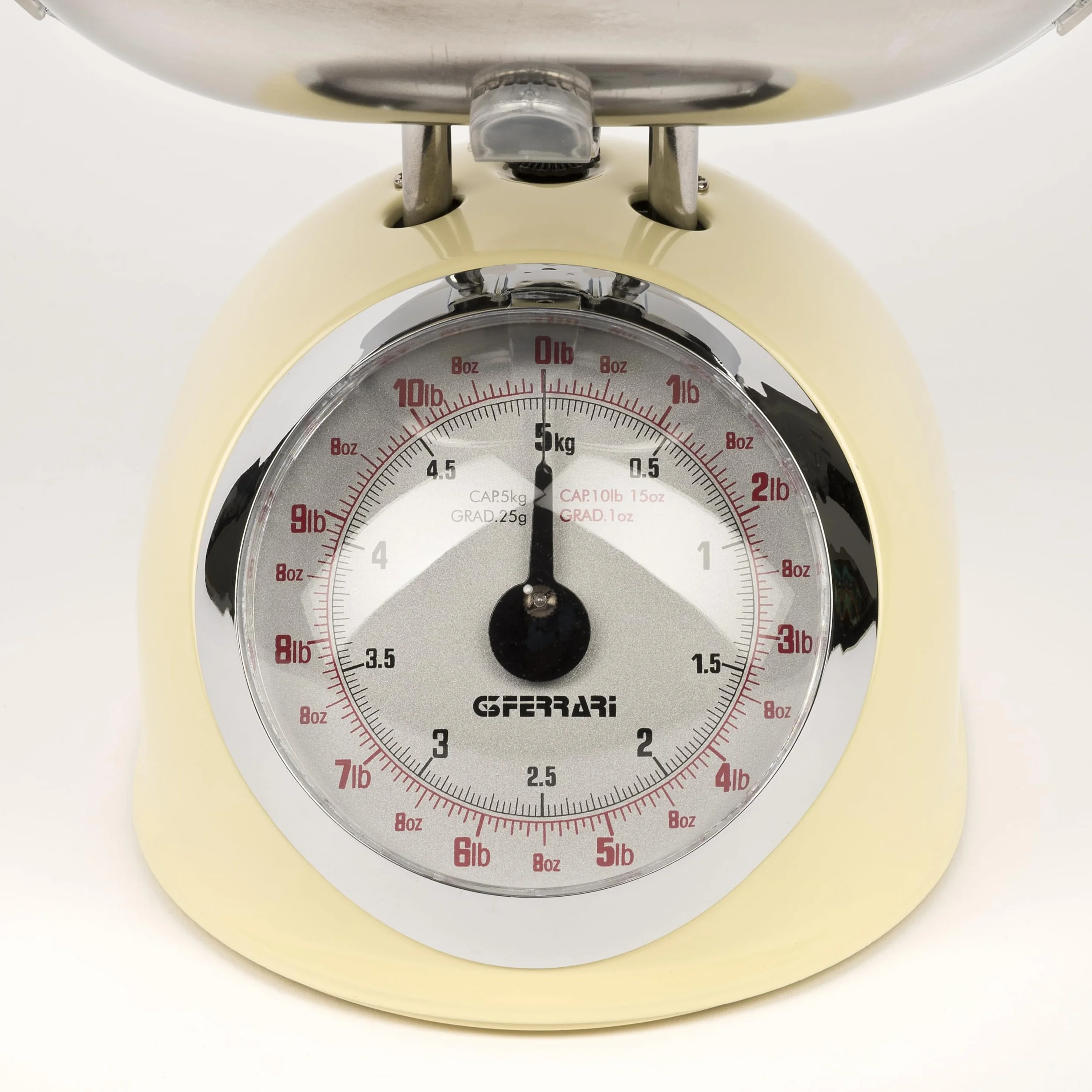 G3 Ferrari Bilancia Meccanica da Cucina Aska 5 kg Metallo Panna