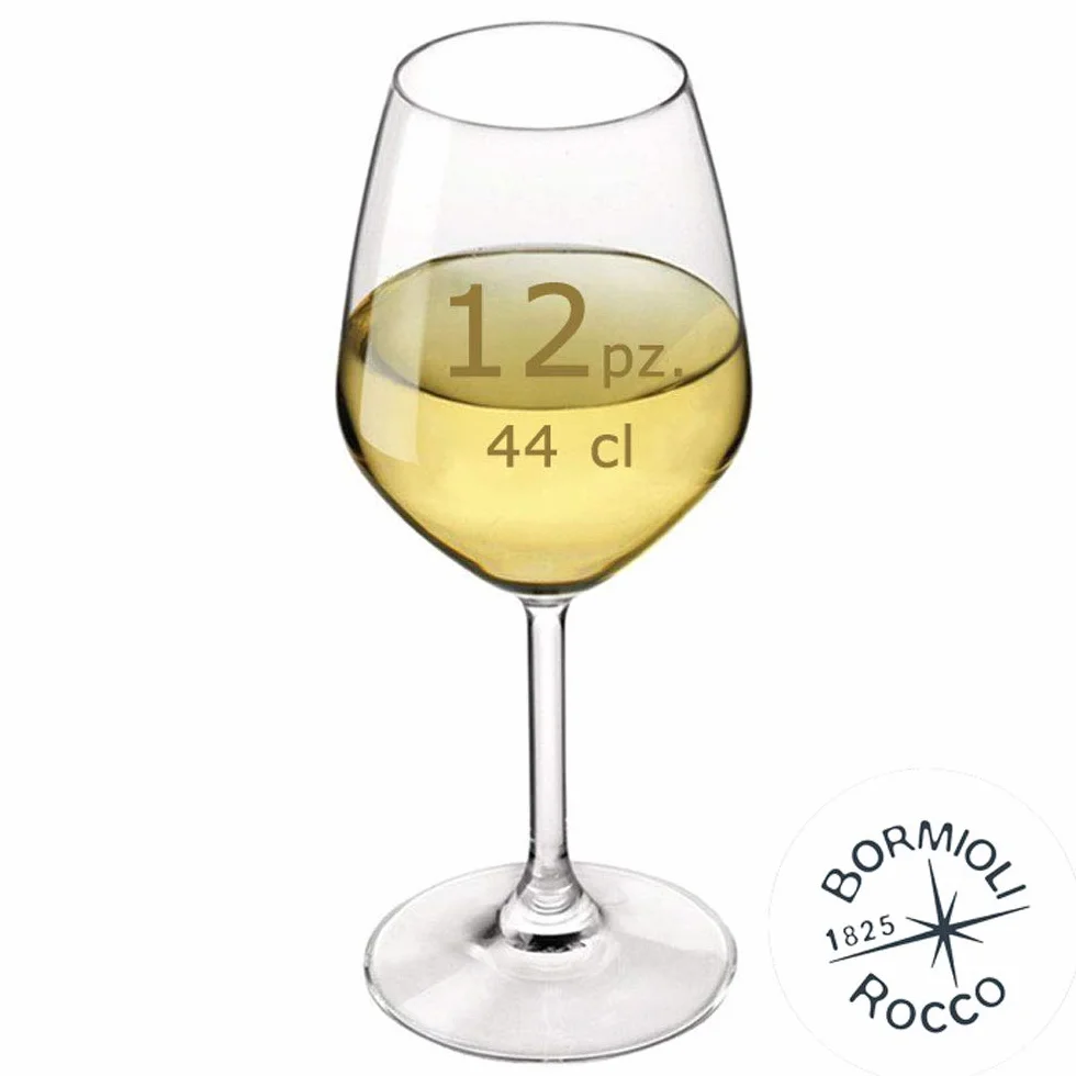 Bormioli Rocco DiVino Calici per vino bianco 44,5 cl set 12 pz