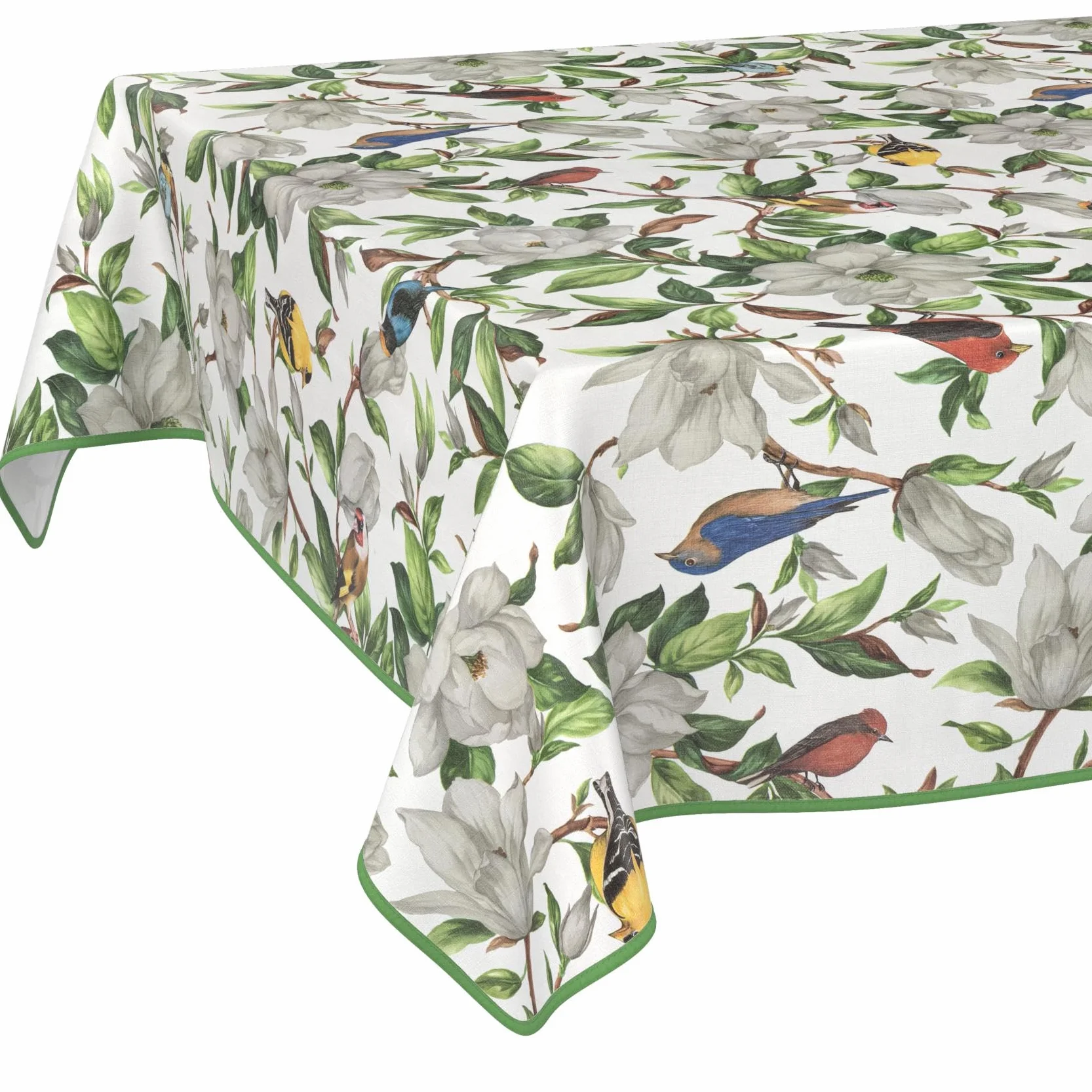 Tovaglia cerata, lavabile, facile da pulire, impermeabile, effetto loto, per giardino, calibro, 200 x 140 cm, con orlo (incastonata)