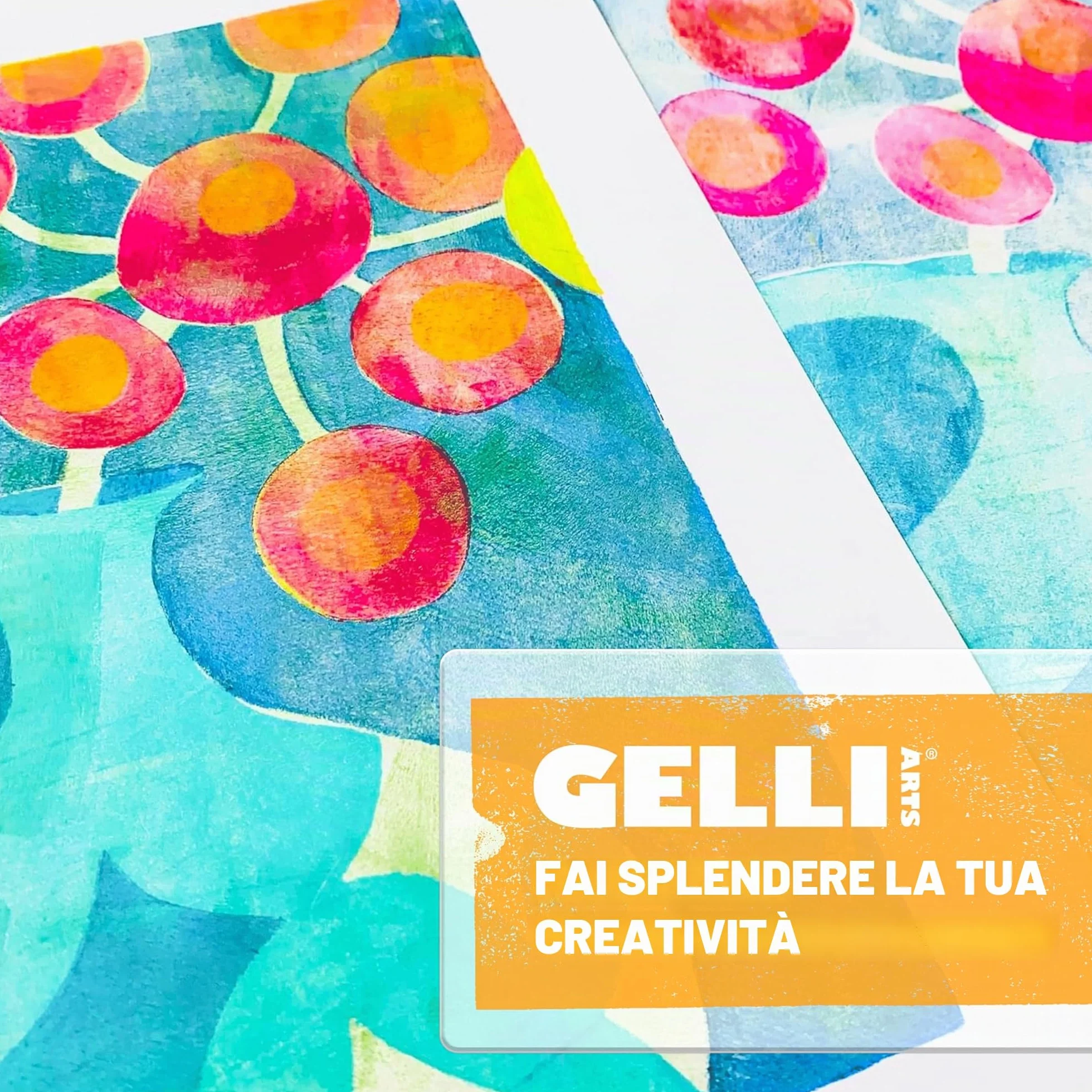 Gelli Arts GL6x6 Piastra per Stampa in Gel 15.24 x 15.24 cm