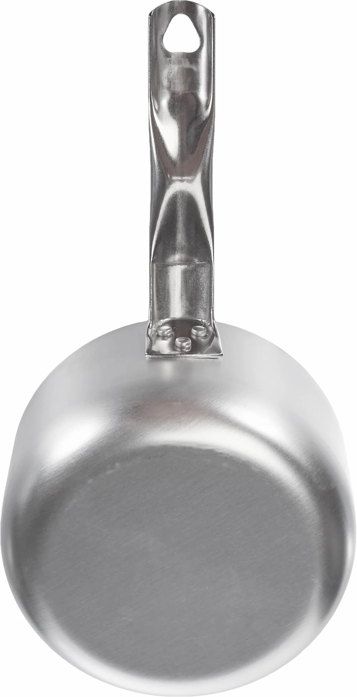 Pentole Agnelli Linea Alluminio 3 mm Professionale Casseruola Alta con Manico Inox, Argento, 18 cm