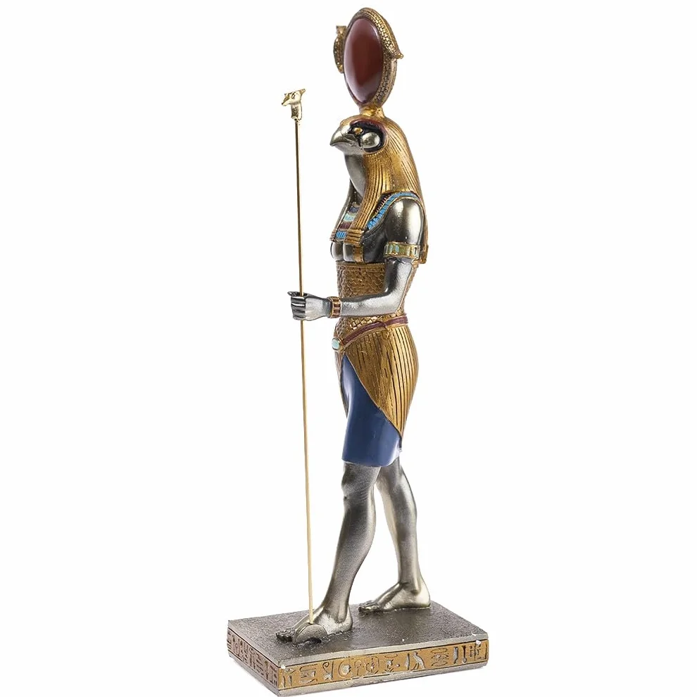 Statua di Ra 31 cm Dio Egizio Statuetta Decorativa Antico Egitto Figurina Egizia Testa di Falco