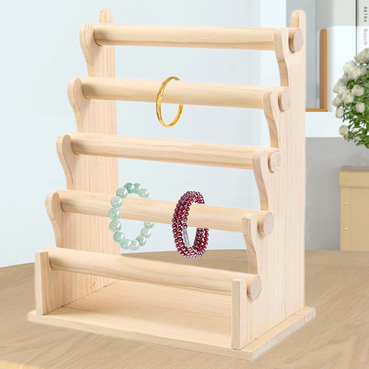 Harilla Espositore per braccialetti 5 Livelli, elegante espositore per gioielli e orologi