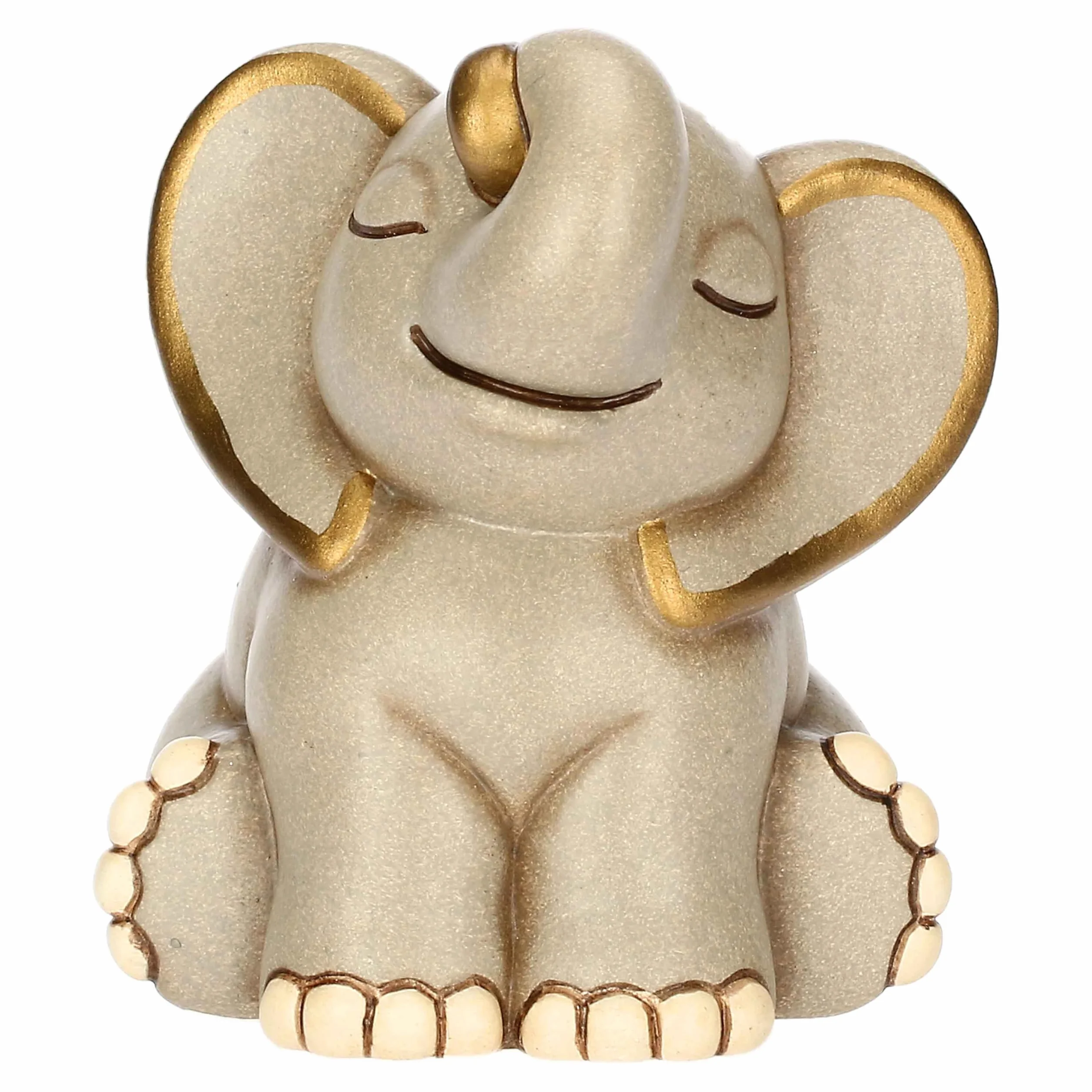 THUN Elefante Elly Ceramica Decorata a Mano 7.5 x 7.3 x 8.6 cm