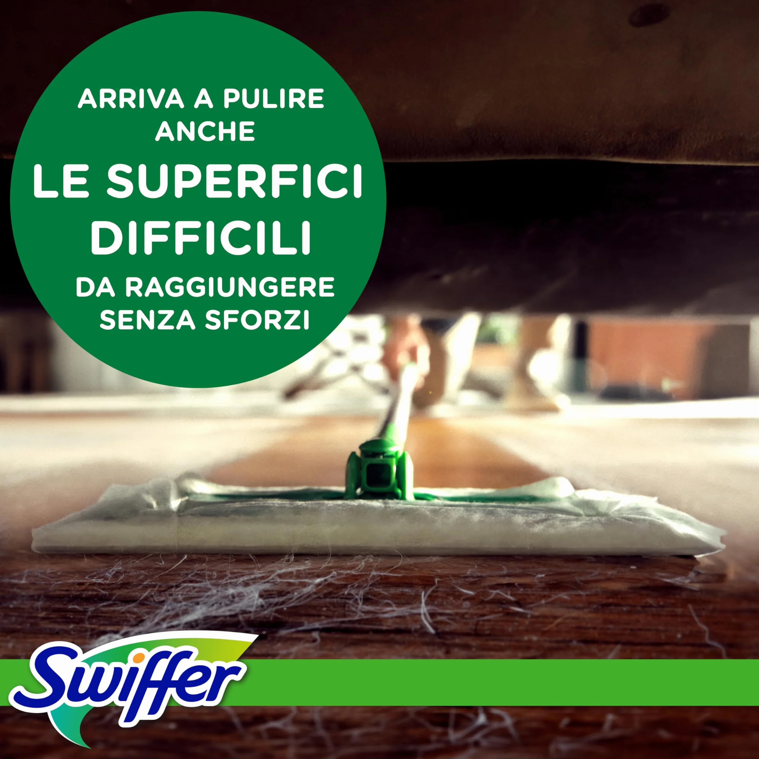 Swiffer Panni Cattura Polvere 216 Microfibra Dry per Pavimenti e Peli Animali