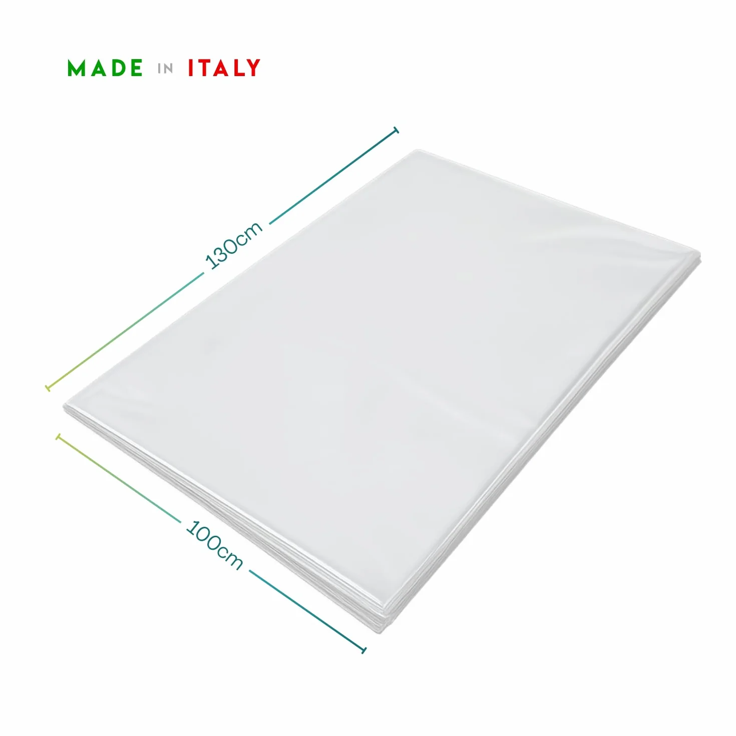 Fogli Cellophane Trasparente per Confezioni 100 x 130 cm Carta Cesti Regalo Feste Eventi 50 pezzi