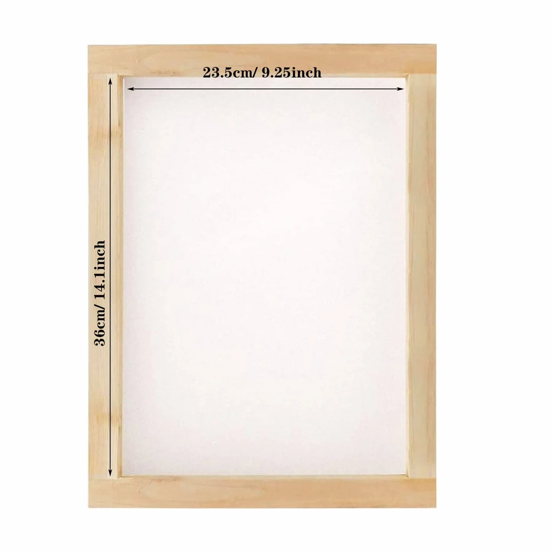 Kit per Serigrafia 9 Pezzi, Cornici in Legno, Pellicole Impermeabili, Raschietto